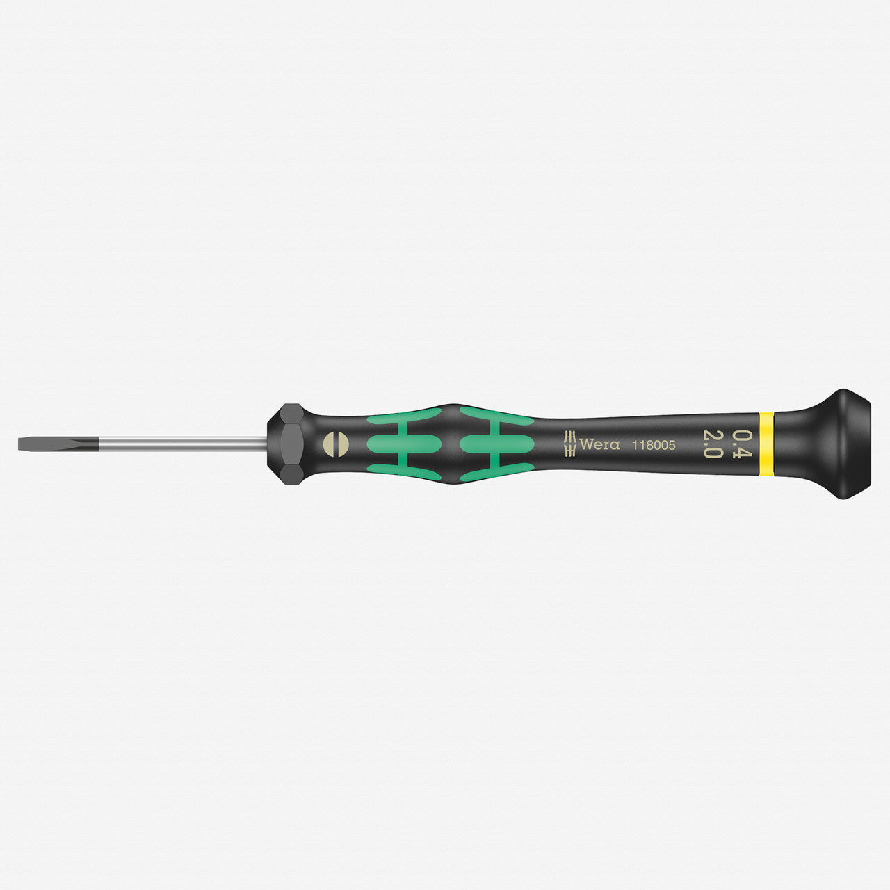 Wera 118005 2 x 40mm Kraftform Micro Slotted Precision Screwdriver - WR118005 - KC Tool