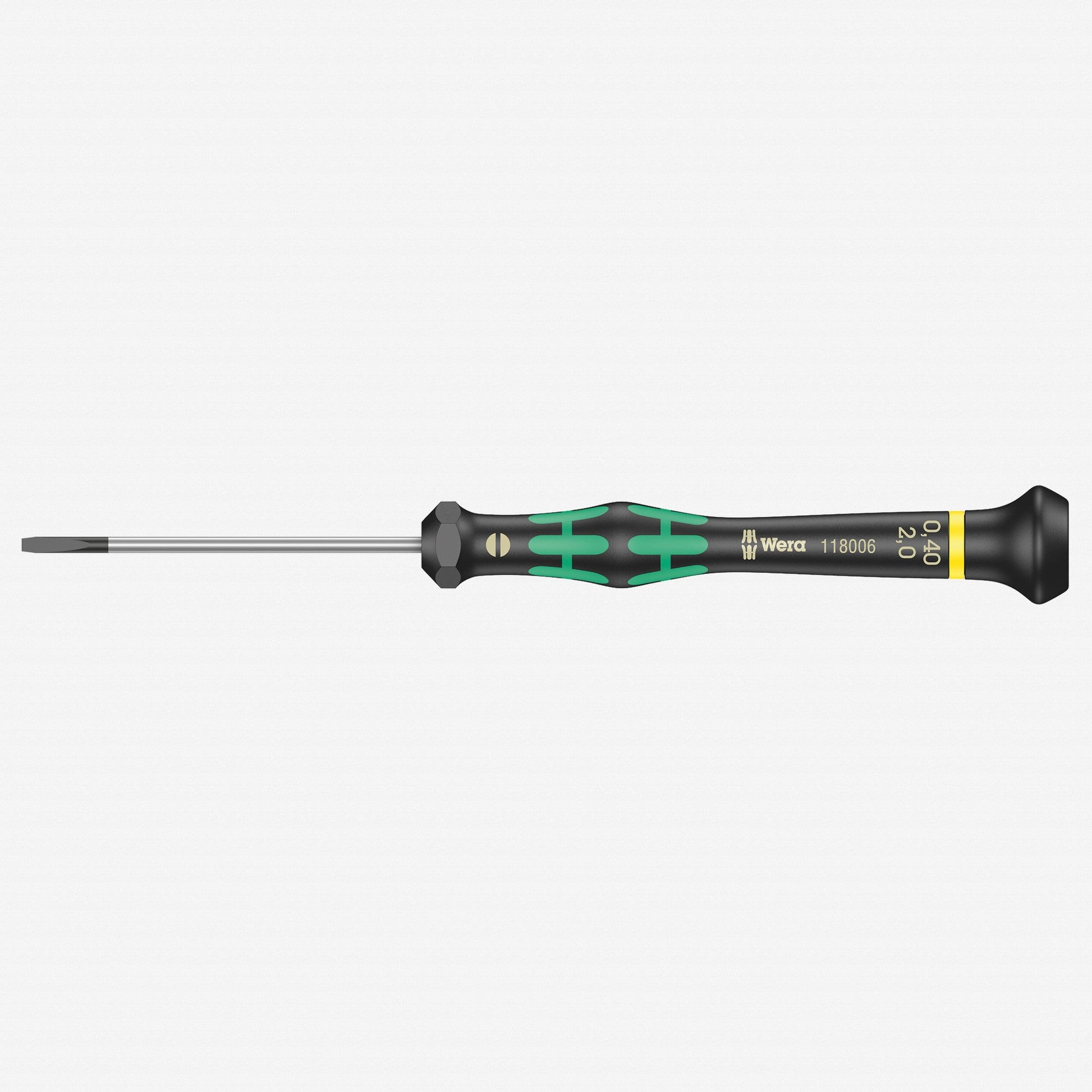 Wera 118006 2 x 60mm Kraftform Micro Slotted Precision Screwdriver - WR118006 - KC Tool