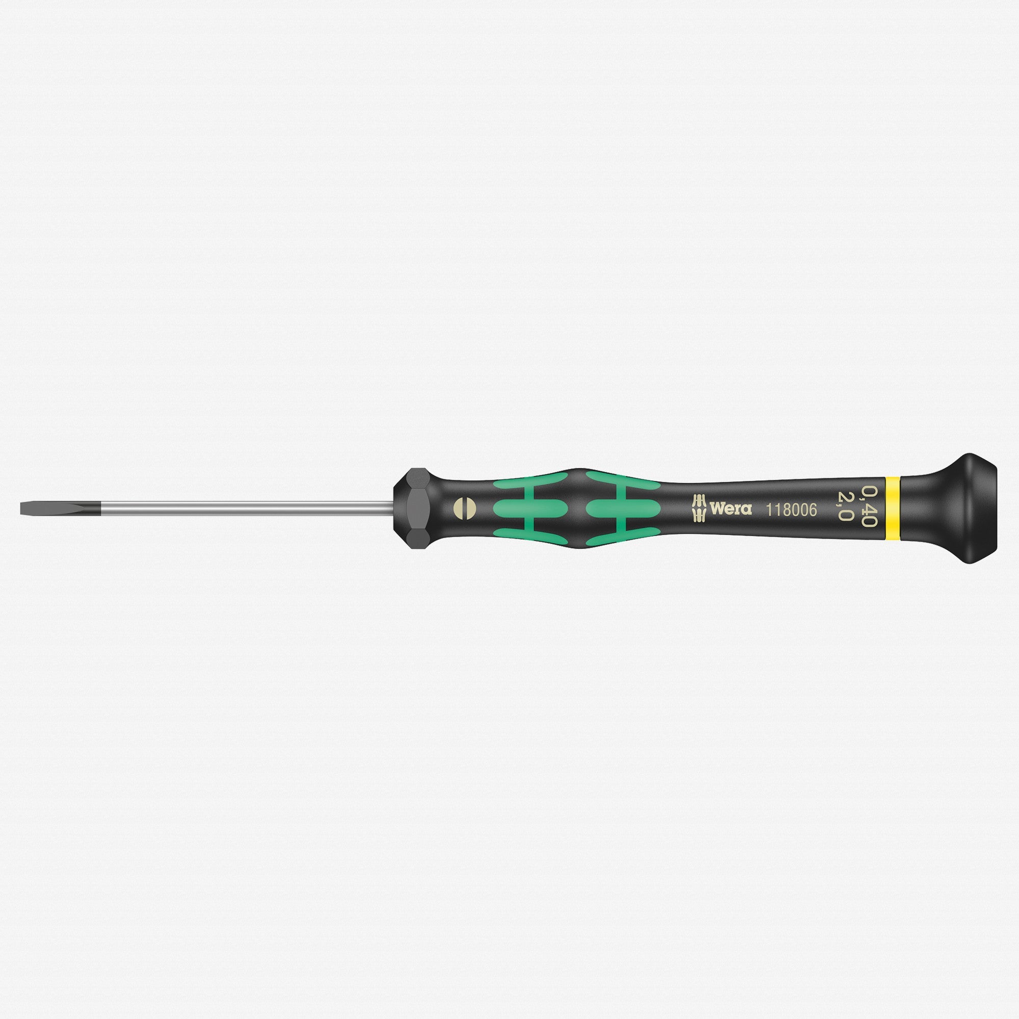 Wera 118006 2 x 60mm Kraftform Micro Slotted Precision Screwdriver - WR118006 - KC Tool