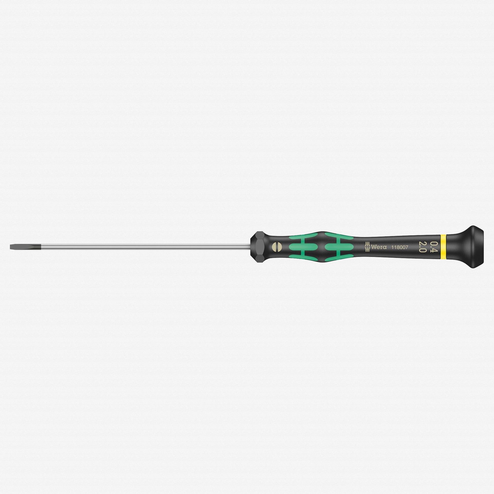 Wera 118007 2 x 100mm Kraftform Micro Slotted Precision Screwdriver - WR118007 - KC Tool