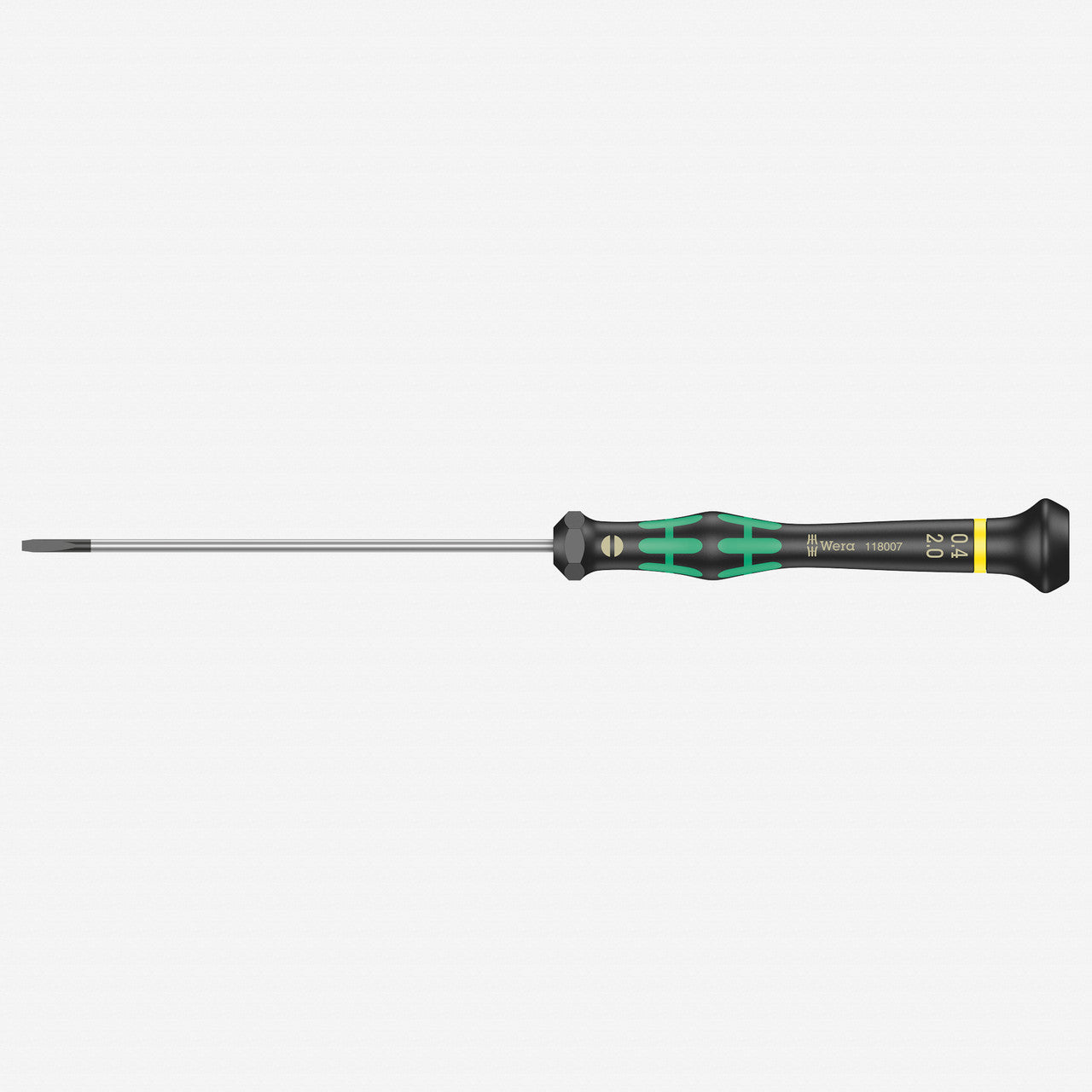 Wera 118007 2 x 100mm Kraftform Micro Slotted Precision Screwdriver - WR118007 - KC Tool