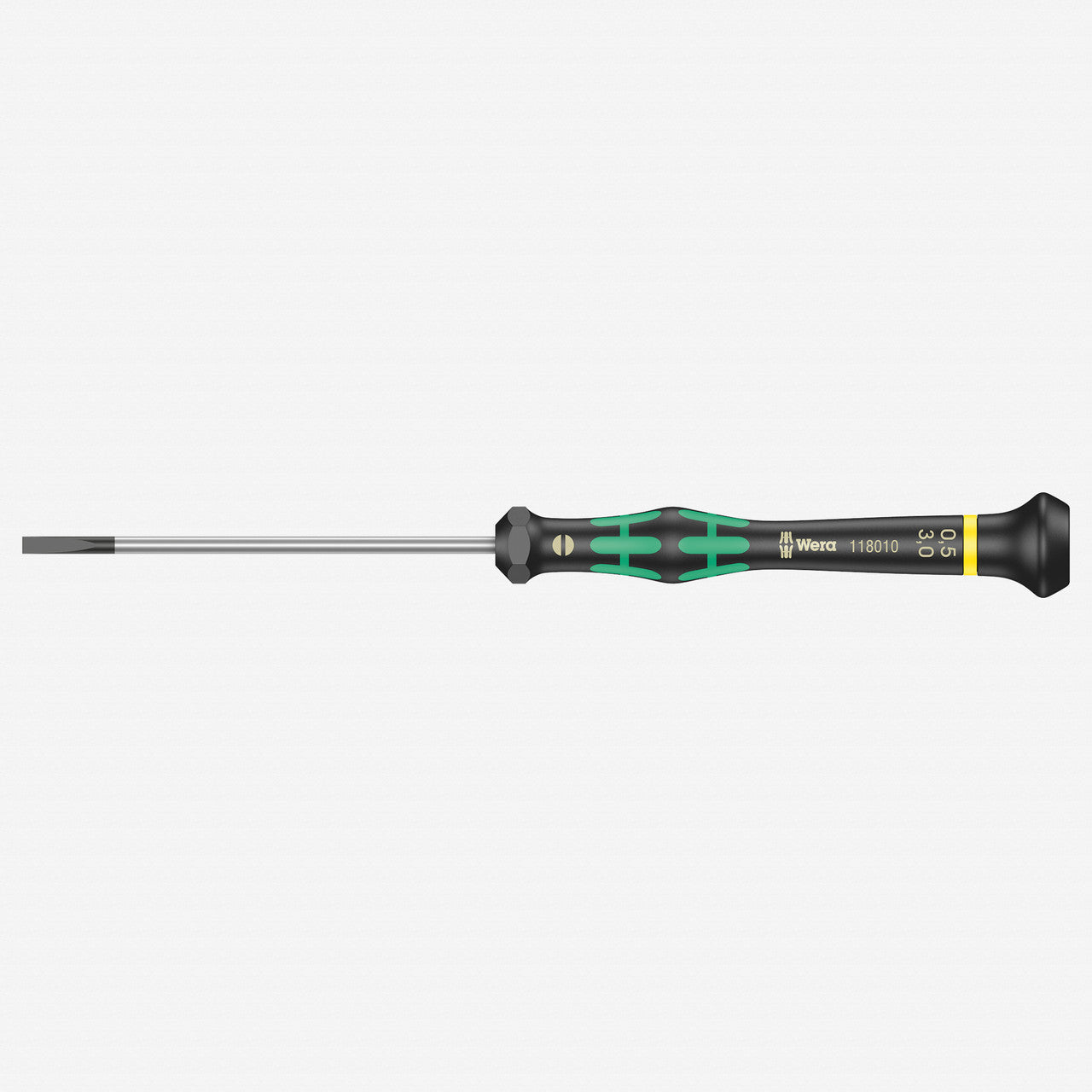 Wera 118010 3 x 80mm Kraftform Micro Slotted Precision Screwdriver - WR118010 - KC Tool