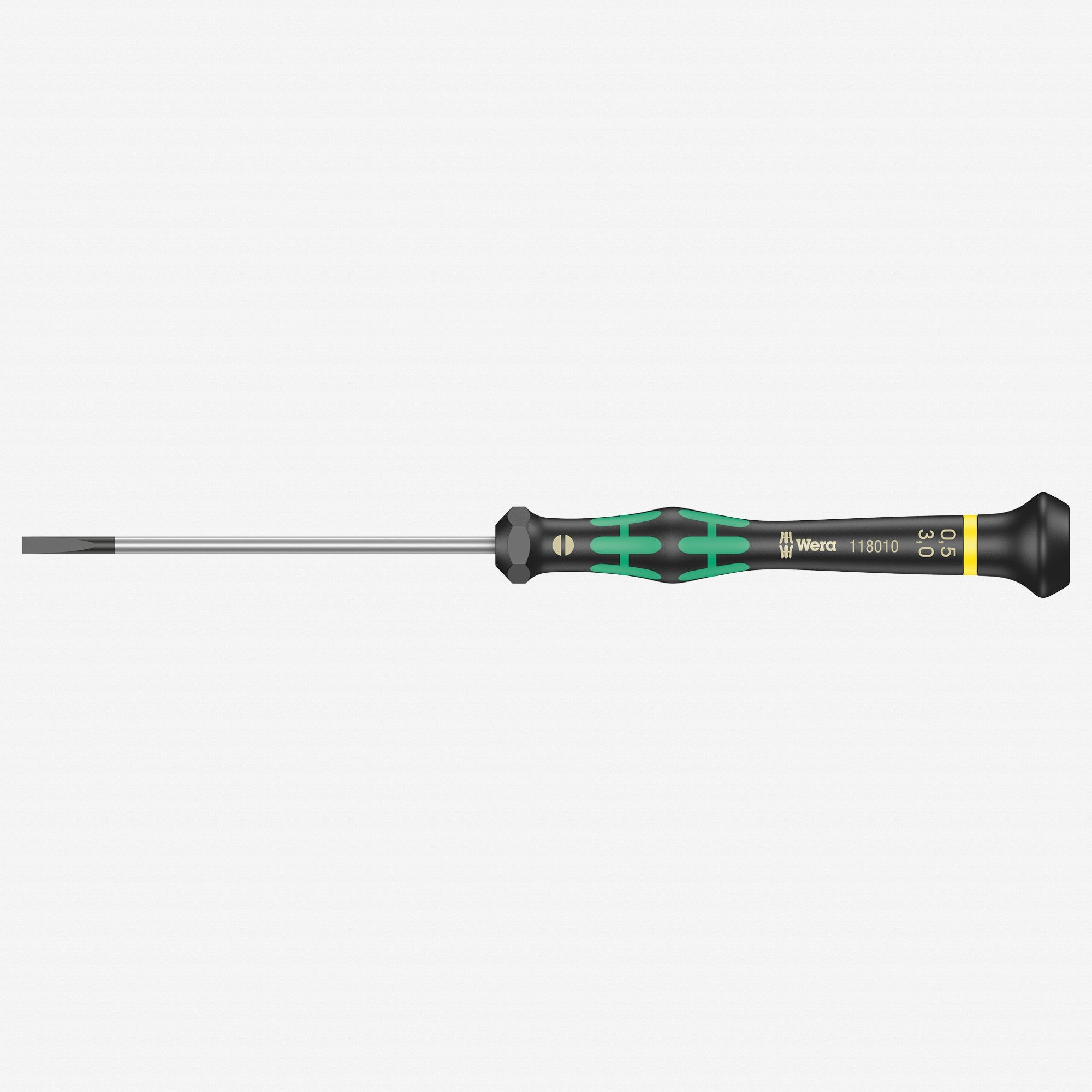 Wera 118010 3 x 80mm Kraftform Micro Slotted Precision Screwdriver - WR118010 - KC Tool