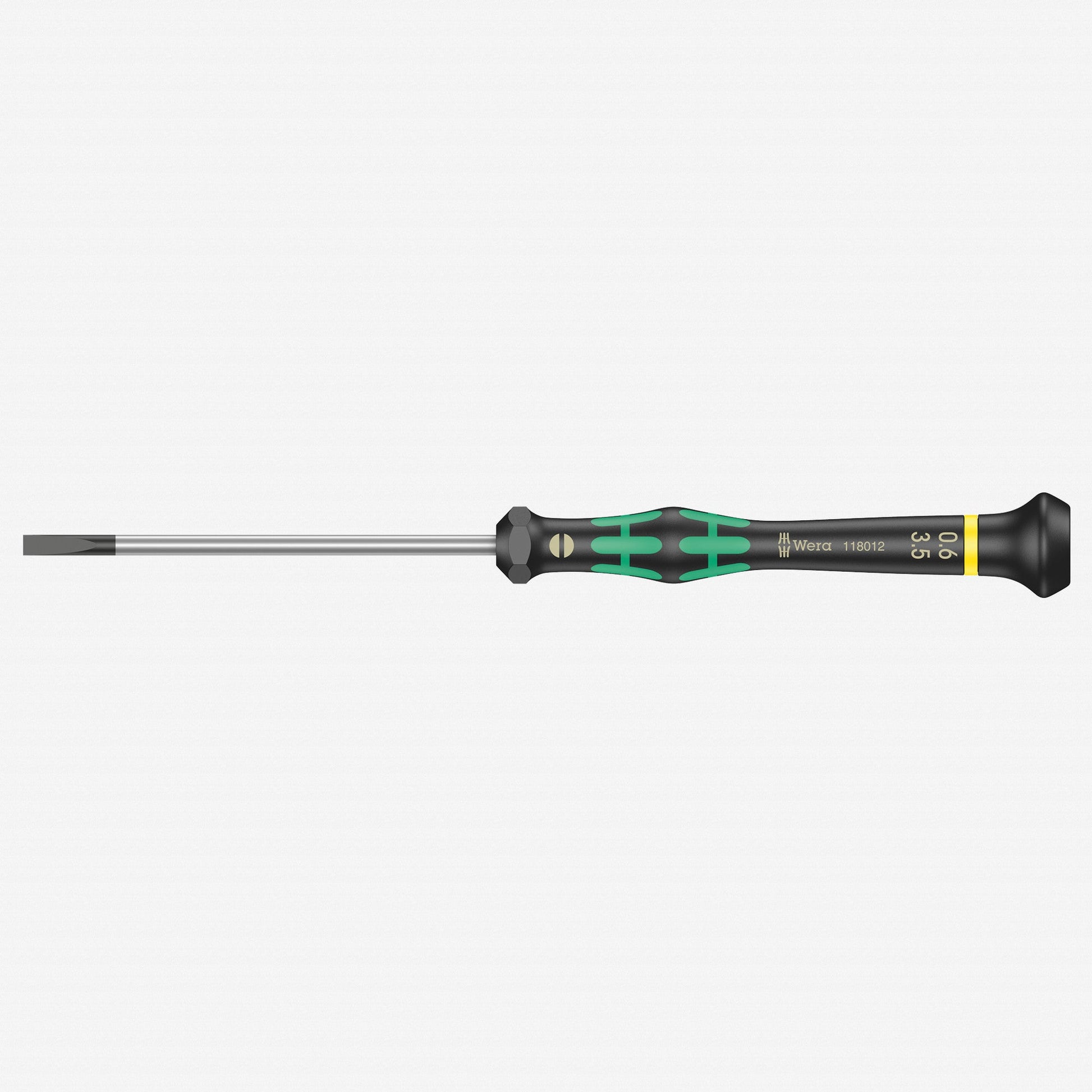 Wera 118012 3.5 x 80mm Kraftform Micro Slotted Precision Screwdriver - WR118012 - KC Tool