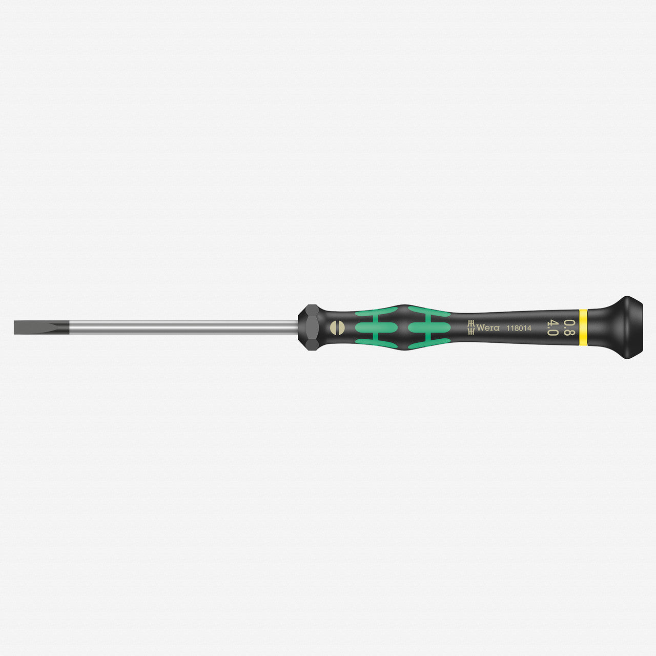 Wera 118014 4 x 80mm Kraftform Micro Slotted Precision Screwdriver - WR118014 - KC Tool