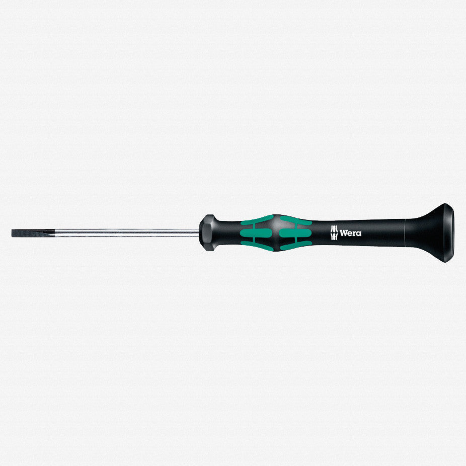 Wera 118017 2 x 50mm Kraftform Micro Slotted Precision Screwdriver (0.30mm thin) - WR118017 - KC Tool