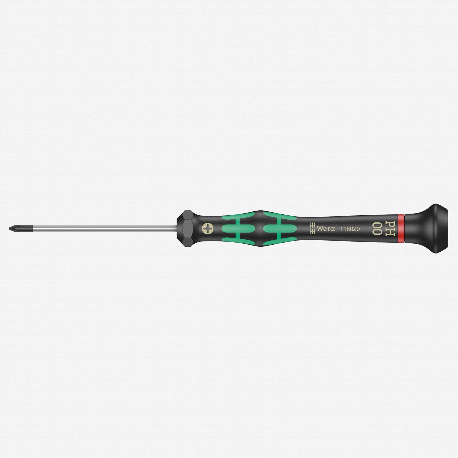Wera 118020 PH 00 x 60mm Kraftform Micro Phillips Precision Screwdriver - WR118020 - KC Tool