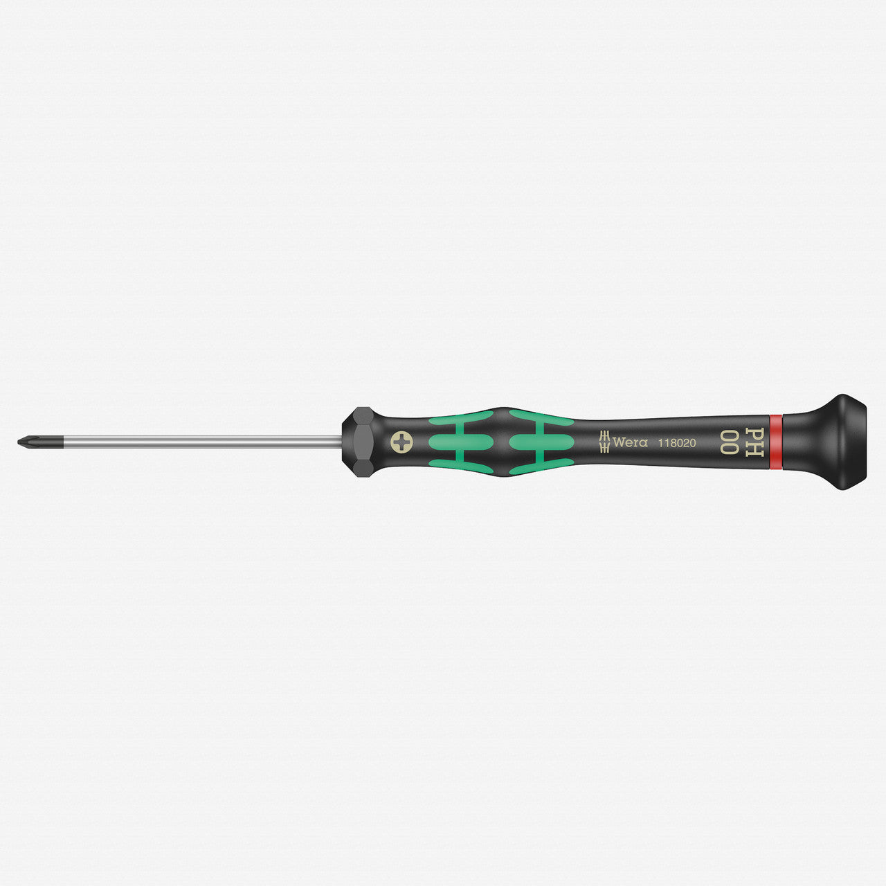 Wera 118020 PH 00 x 60mm Kraftform Micro Phillips Precision Screwdriver - WR118020 - KC Tool