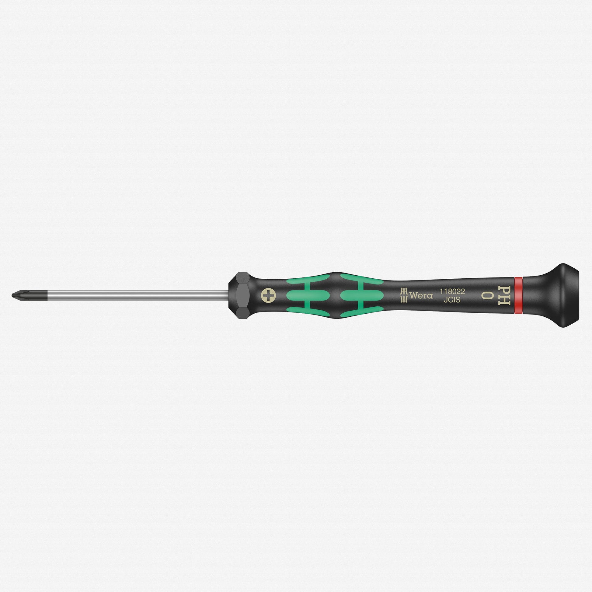 Wera 118022 PH 0 x 60mm Kraftform Micro Phillips Precision Screwdriver - WR118022 - KC Tool