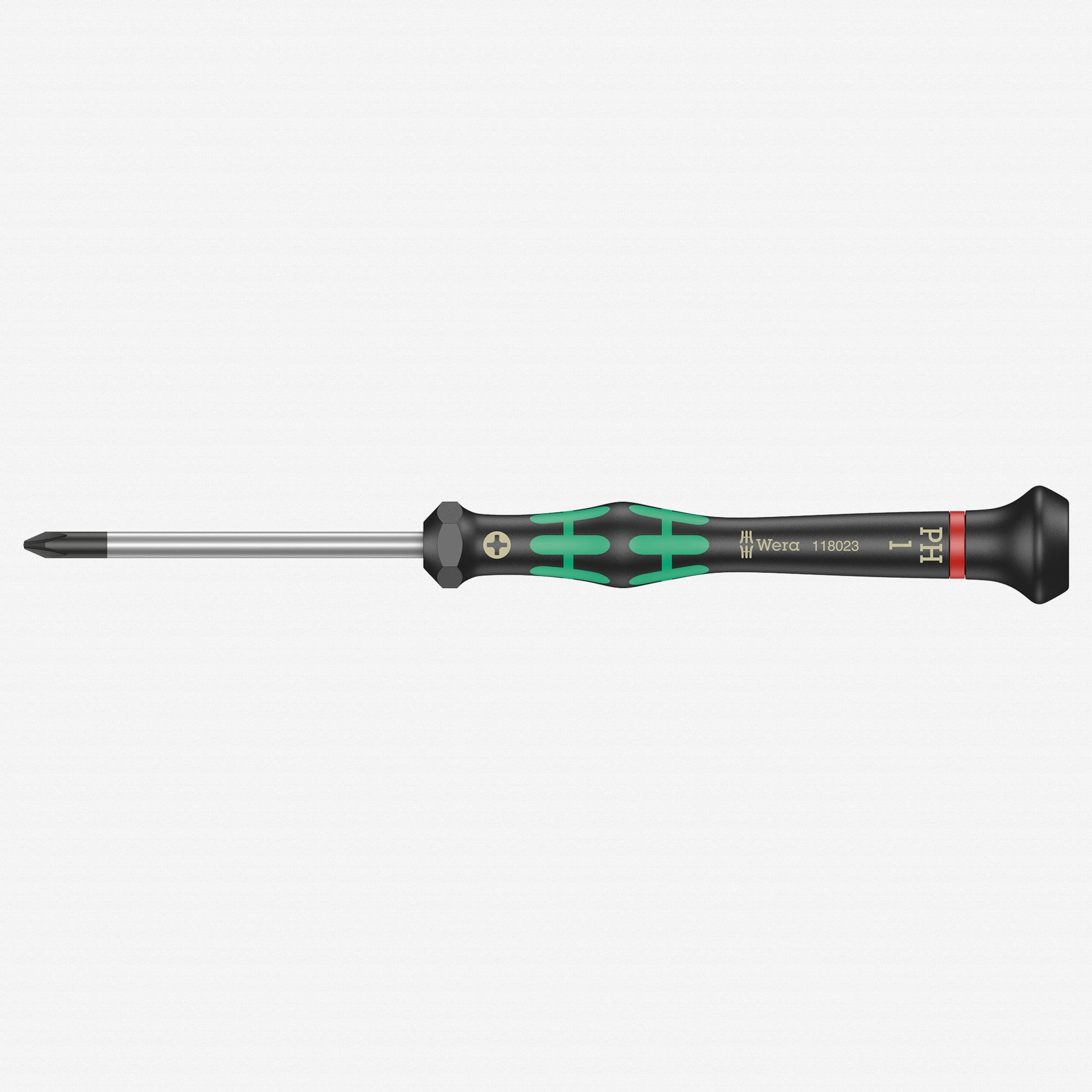 Wera 118023 PH 1 x 60mm Kraftform Micro Phillips Precision Screwdriver - WR118023 - KC Tool