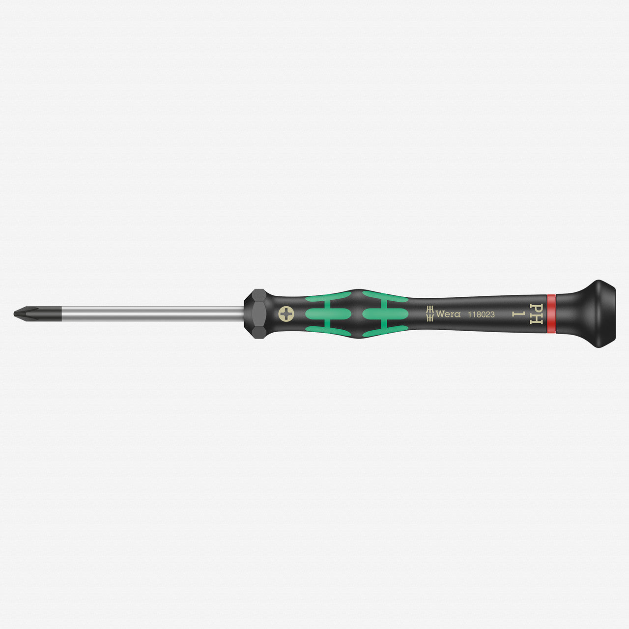 Wera 118023 PH 1 x 60mm Kraftform Micro Phillips Precision Screwdriver - WR118023 - KC Tool