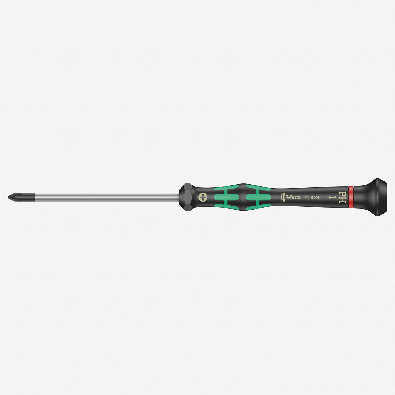 Wera 118024 PH 1 x 80mm Kraftform Micro Phillips Precision Screwdriver - WR118024 - KC Tool