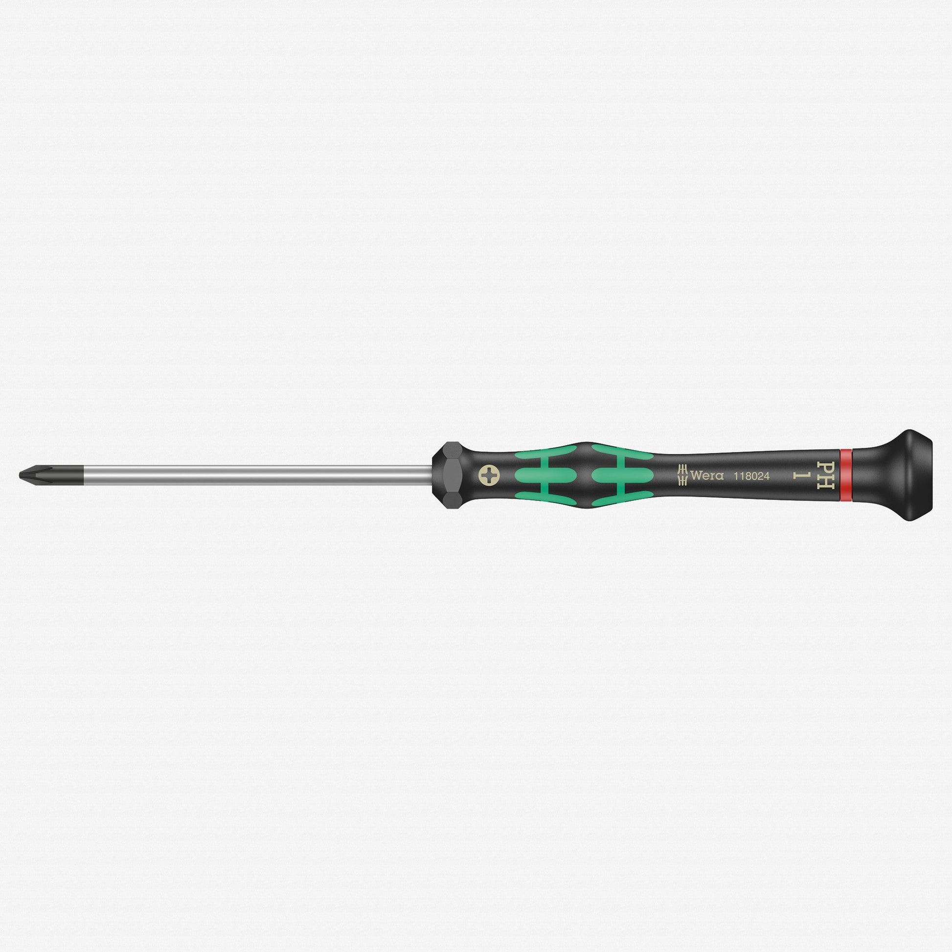 Wera 118024 PH 1 x 80mm Kraftform Micro Phillips Precision Screwdriver - WR118024 - KC Tool