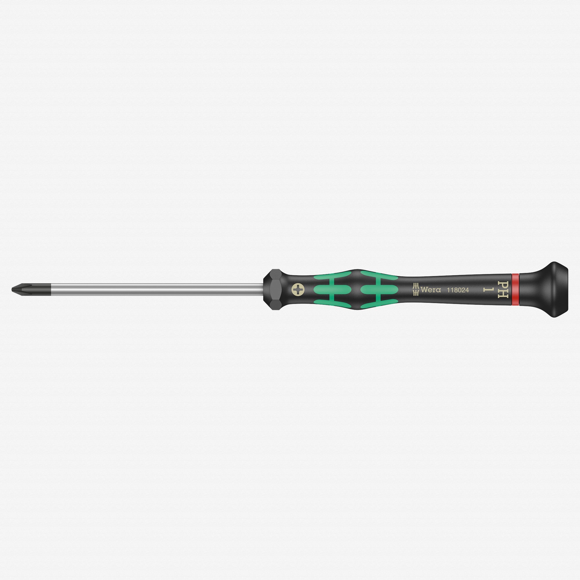 Wera 118024 PH 1 x 80mm Kraftform Micro Phillips Precision Screwdriver - WR118024 - KC Tool