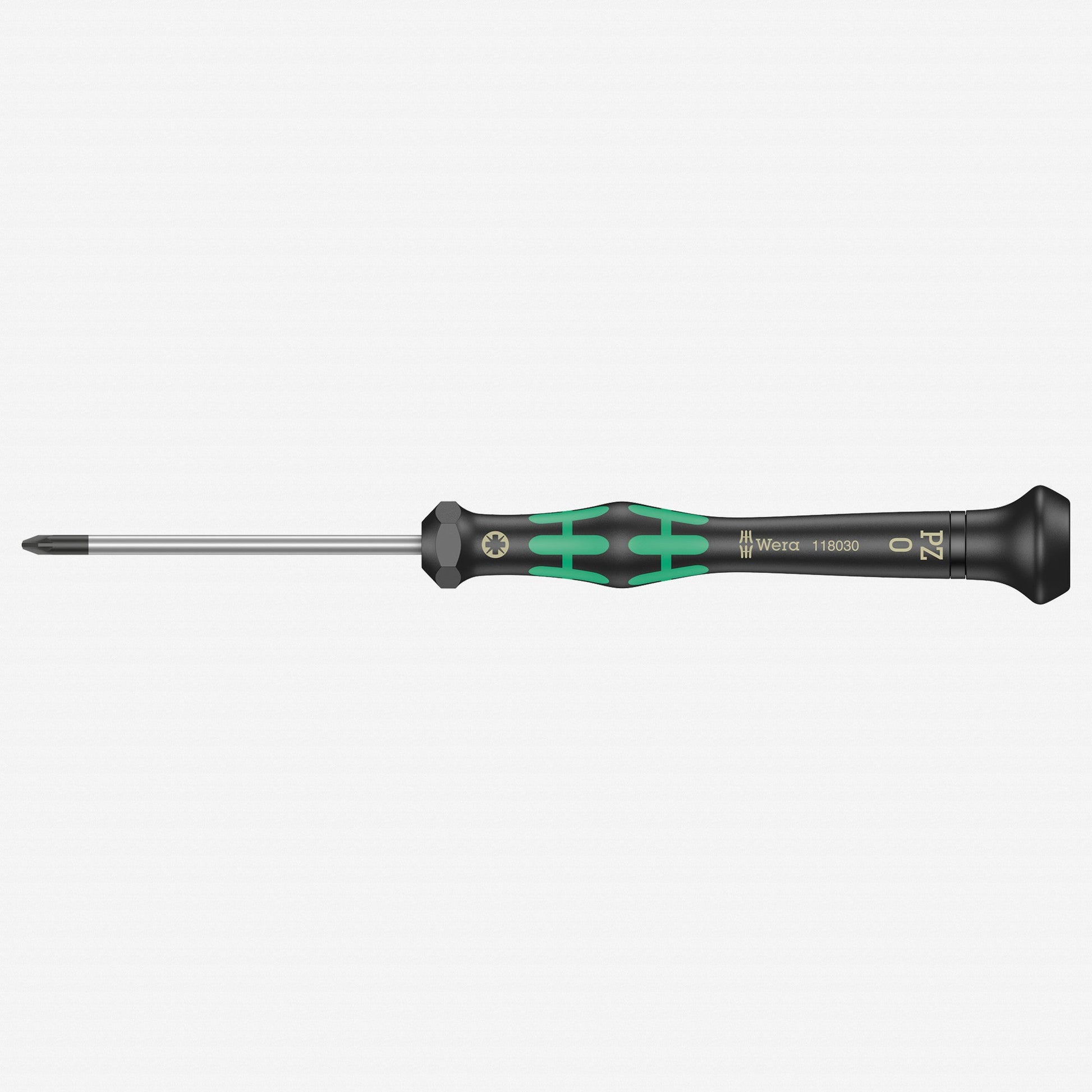 Wera 118030 PZ 0 x 60mm Kraftform Micro Pozidriv Precision Screwdriver - WR118030 - KC Tool