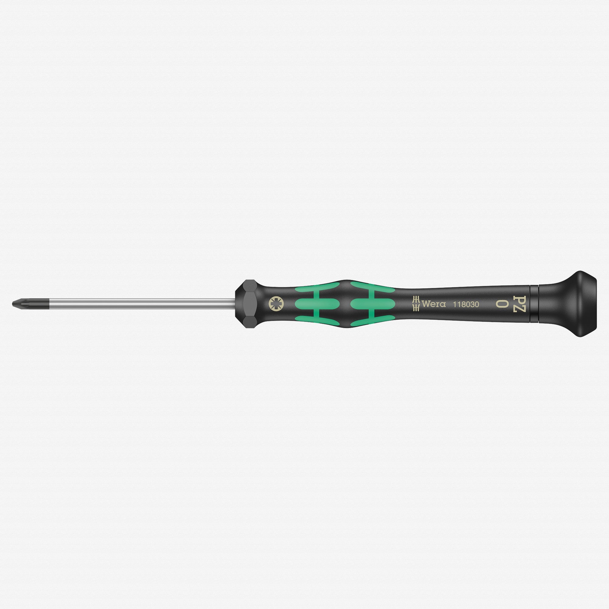 Wera 118030 PZ 0 x 60mm Kraftform Micro Pozidriv Precision Screwdriver - WR118030 - KC Tool