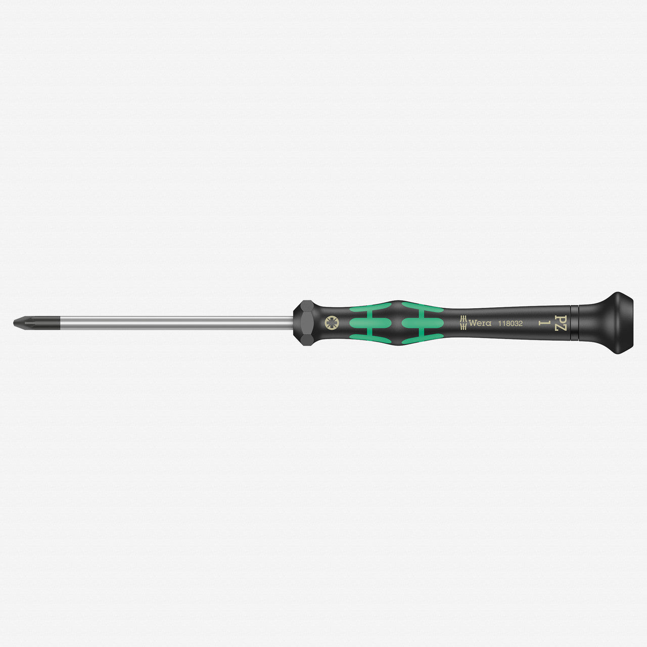 Wera 118032 PZ 1 x 80mm Kraftform Micro Pozidriv Precision Screwdriver - WR118032 - KC Tool