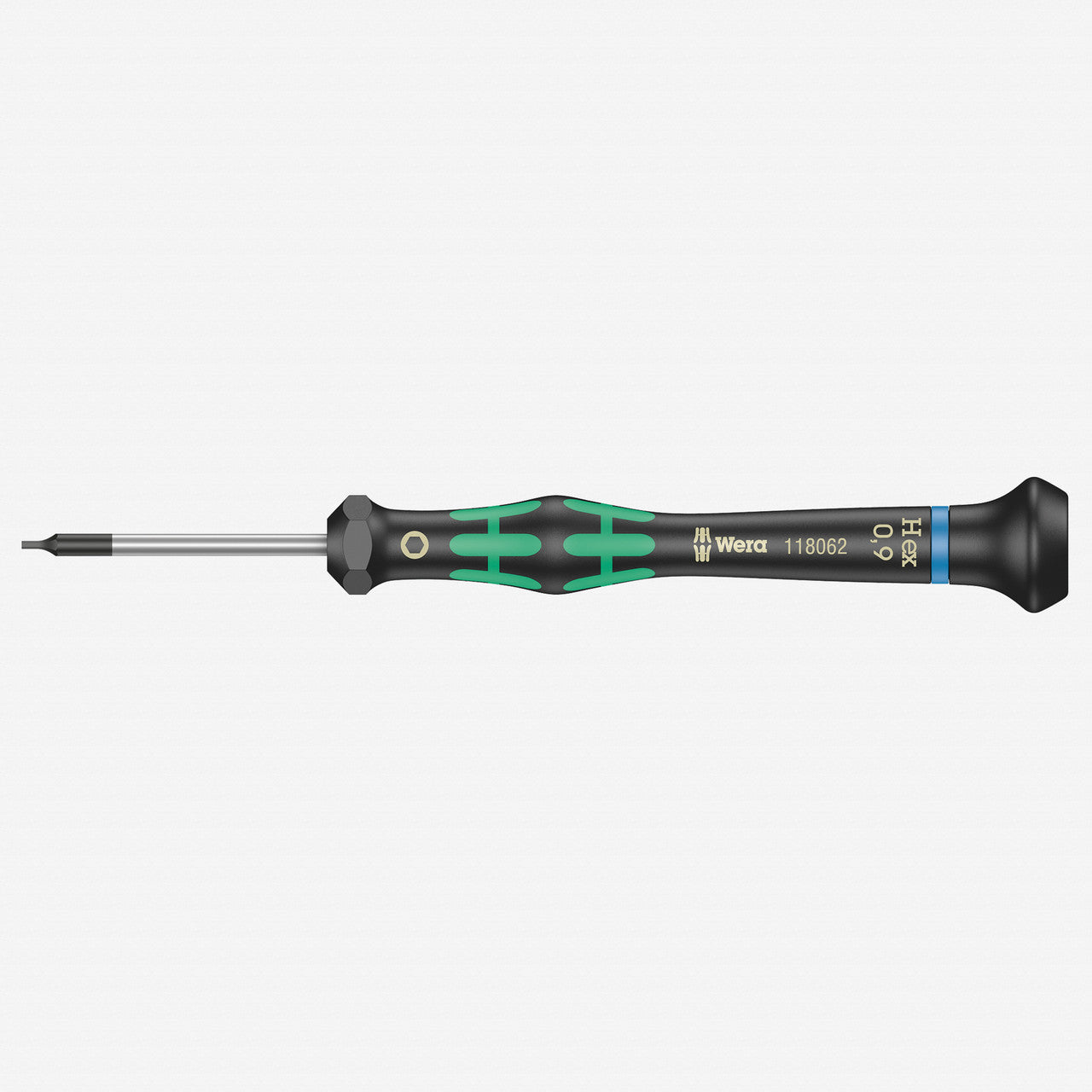 Wera 118062 0.9 x 40mm Kraftform Micro Hex Precision Screwdriver - WR118062 - KC Tool