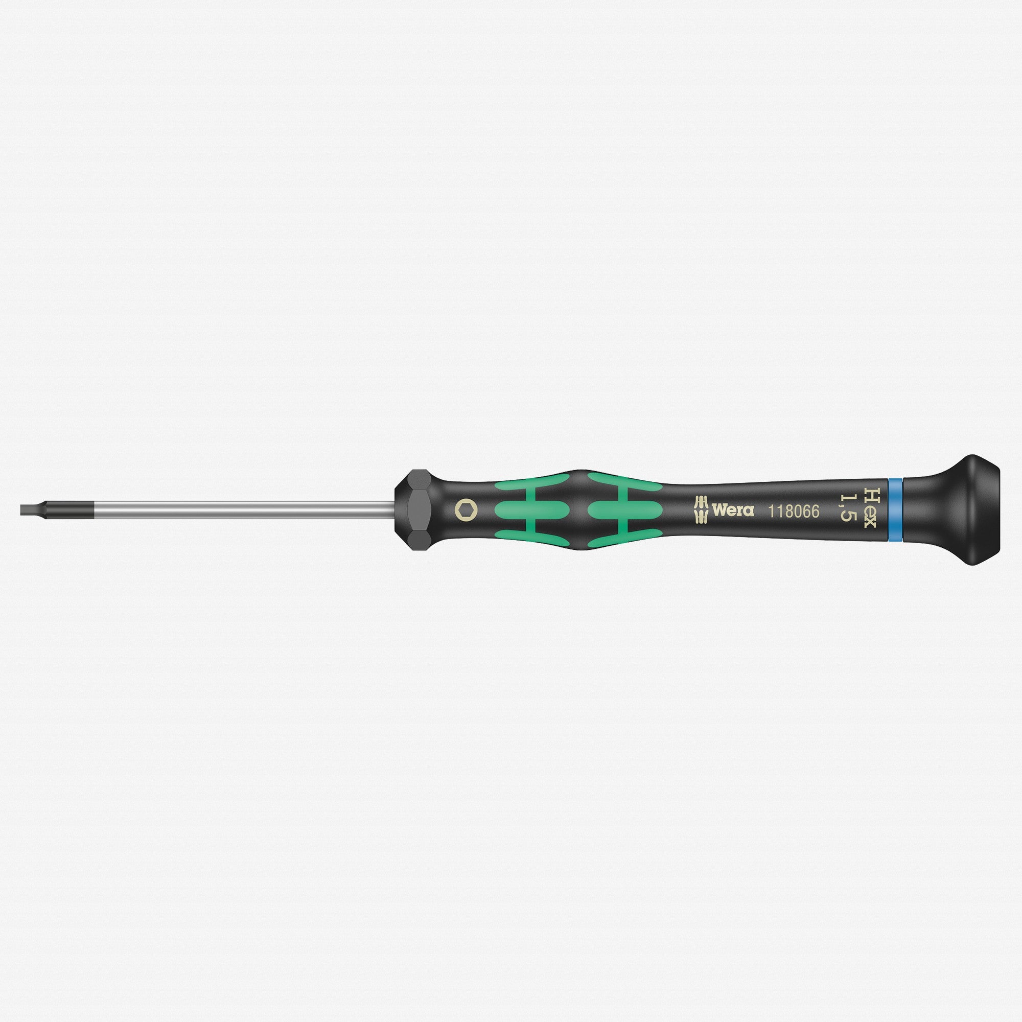 Wera 118066 1.5 x 60mm Kraftform Micro Hex Precision Screwdriver - WR118066 - KC Tool