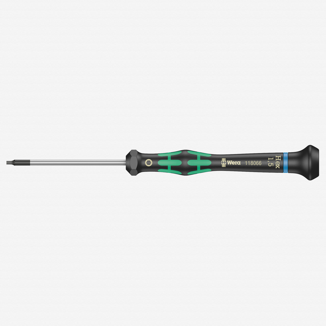 Wera 118066 1.5 x 60mm Kraftform Micro Hex Precision Screwdriver - WR118066 - KC Tool