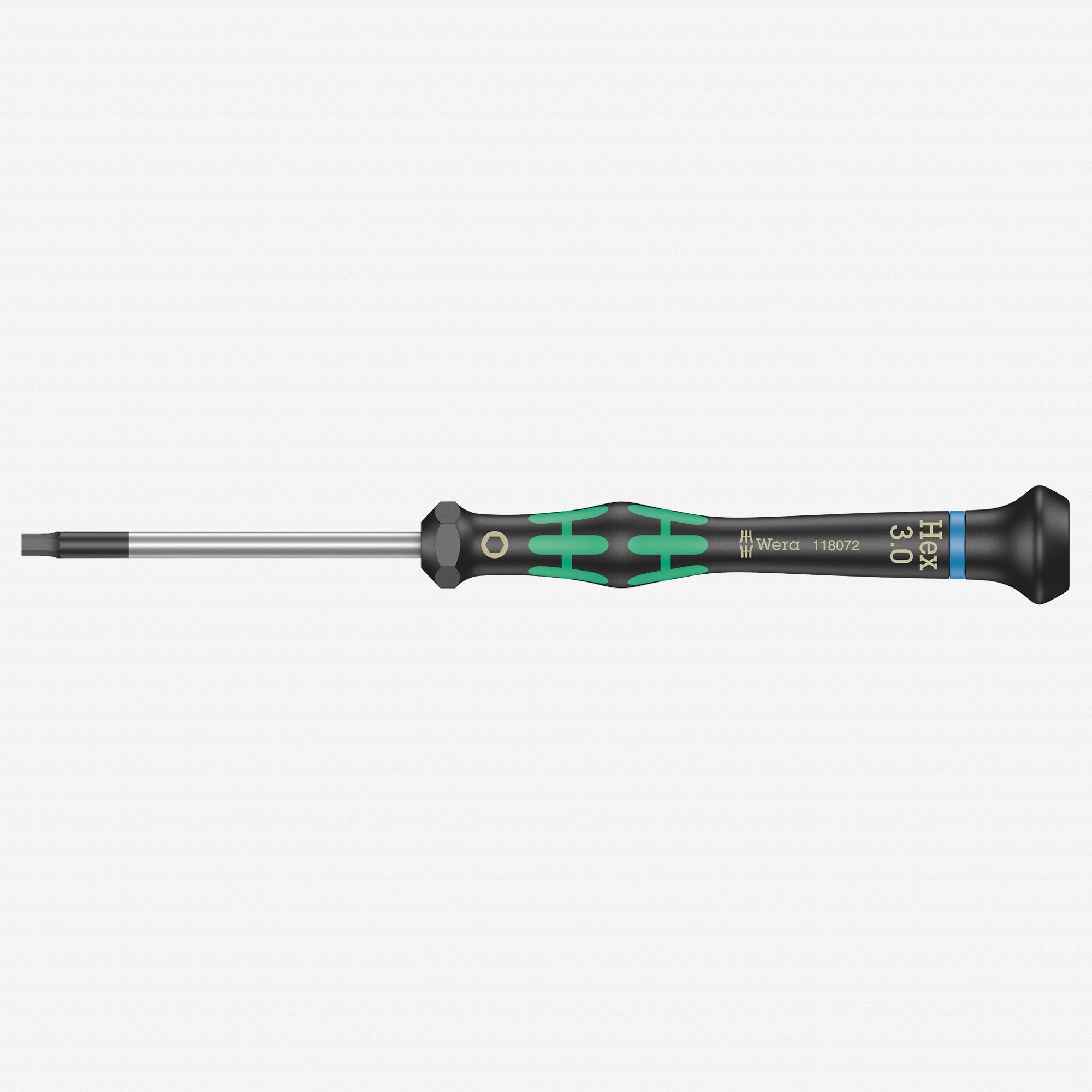 Wera 118072 3 x 60mm Kraftform Micro Hex Precision Screwdriver - WR118072 - KC Tool