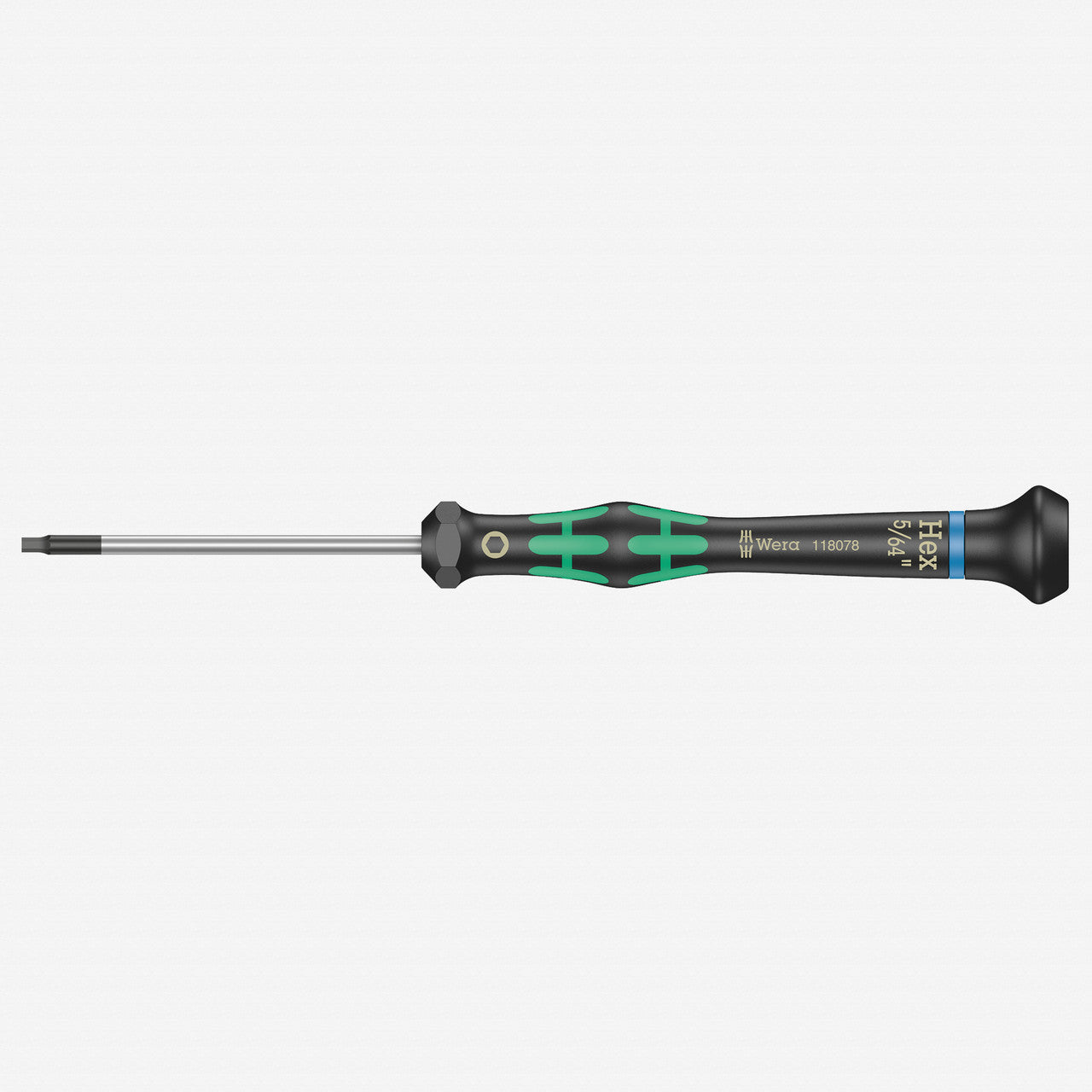 Wera 118078 5/64" x 60mm Kraftform Micro Hex Precision Screwdriver - WR118078 - KC Tool
