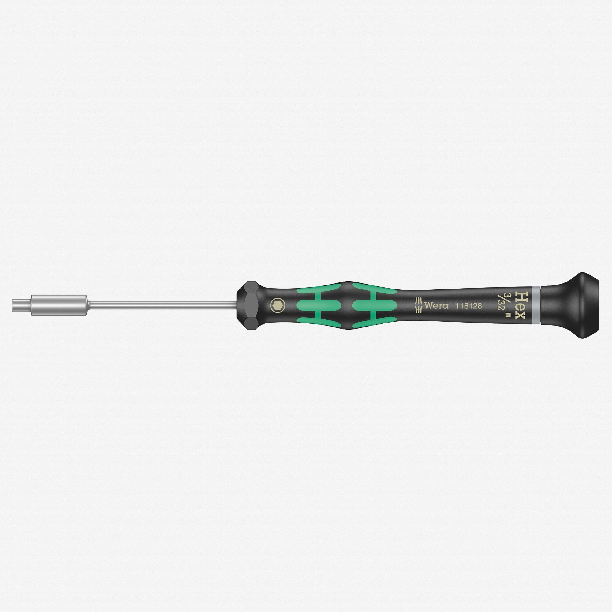 Wera 118128 3/32" x 60mm Kraftform Micro Nut Driver - WR118128 - KC Tool