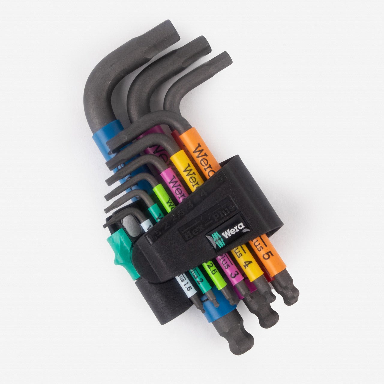 Wera 133164 Multicolor 2 Metric Hex - Plus L - key Set, BlackLaser - WR133164 - KC Tool