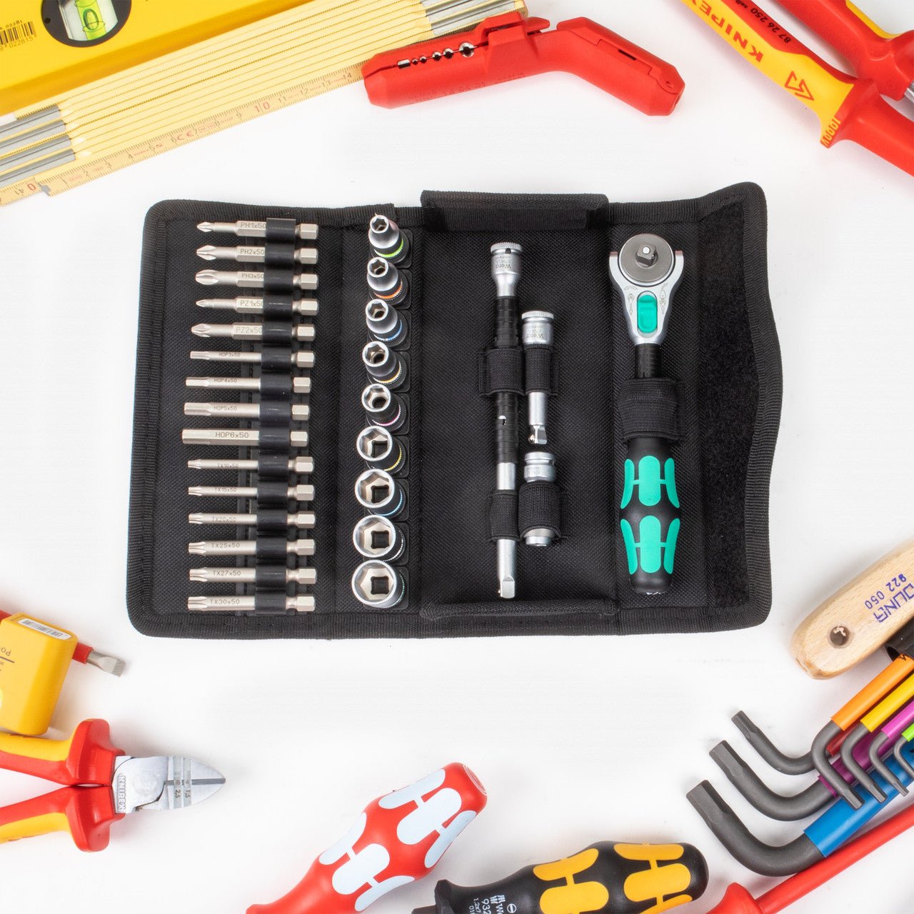 Wera 134025 2go E 1 Tool Set for Electricians, 73 Pieces - WR134025 - KC Tool