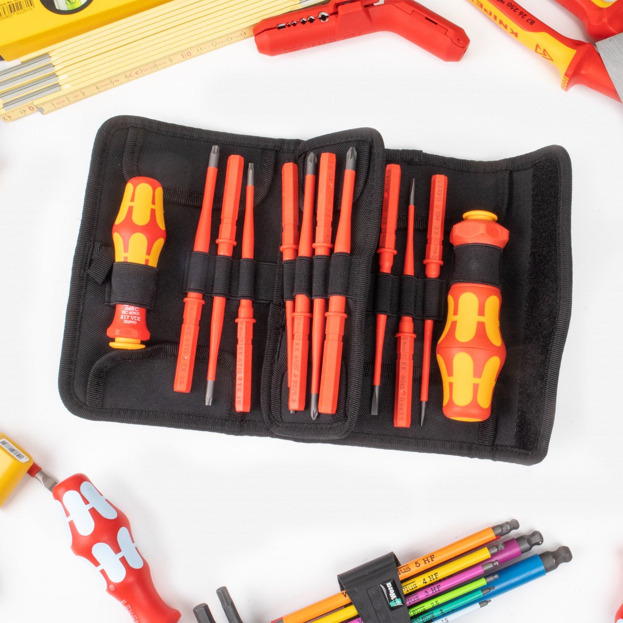 Wera 134025 2go E 1 Tool Set for Electricians, 73 Pieces - WR134025 - KC Tool