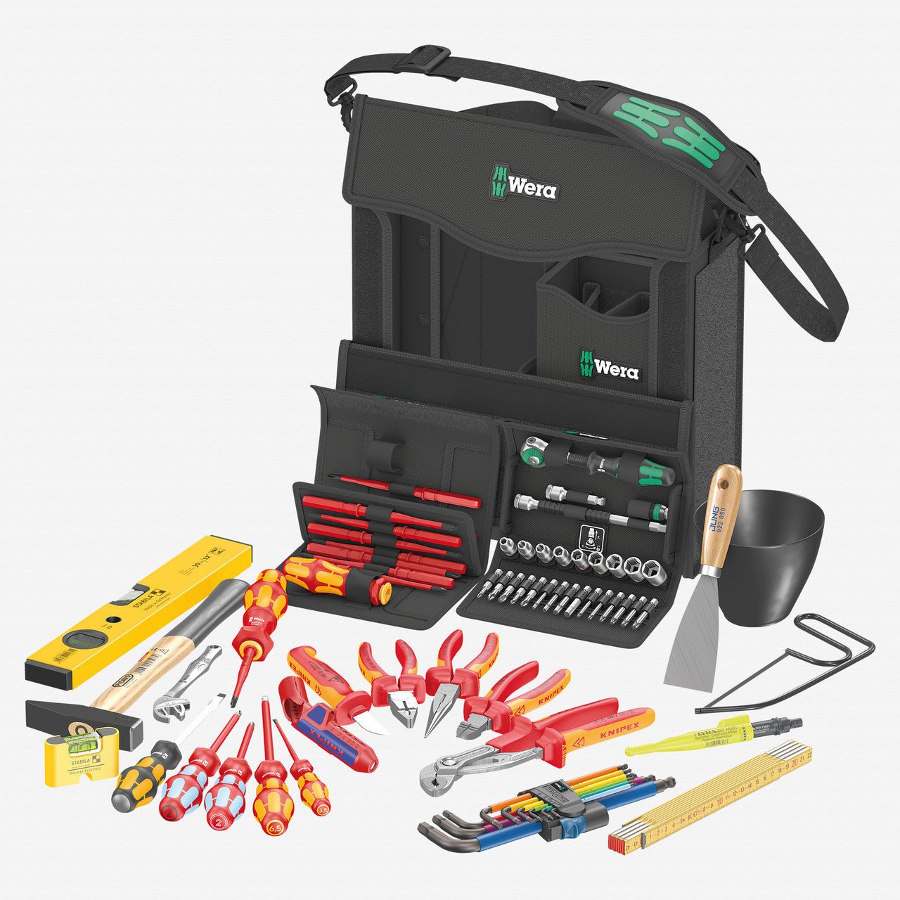 Wera 134025 2go E 1 Tool Set for Electricians, 73 Pieces - WR134025 - KC Tool