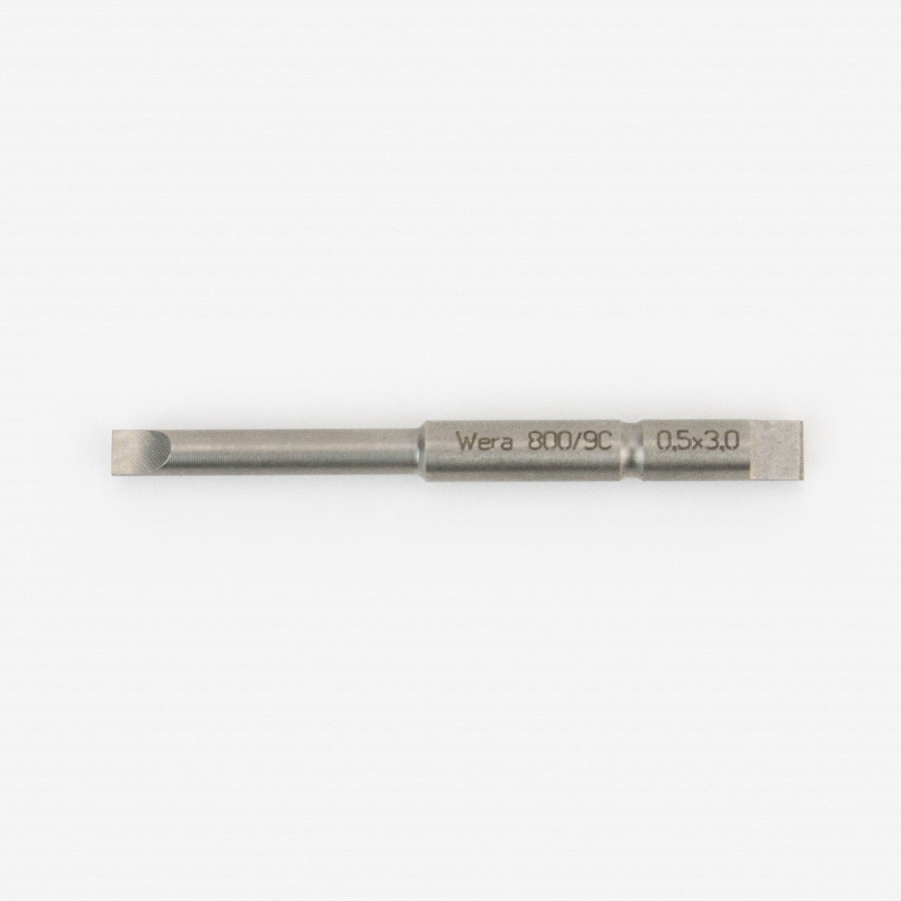 Wera 135267 3.0 x 0.5 x 44mm Slotted Bit - Halfmoon Drive - WR135267 - KC Tool