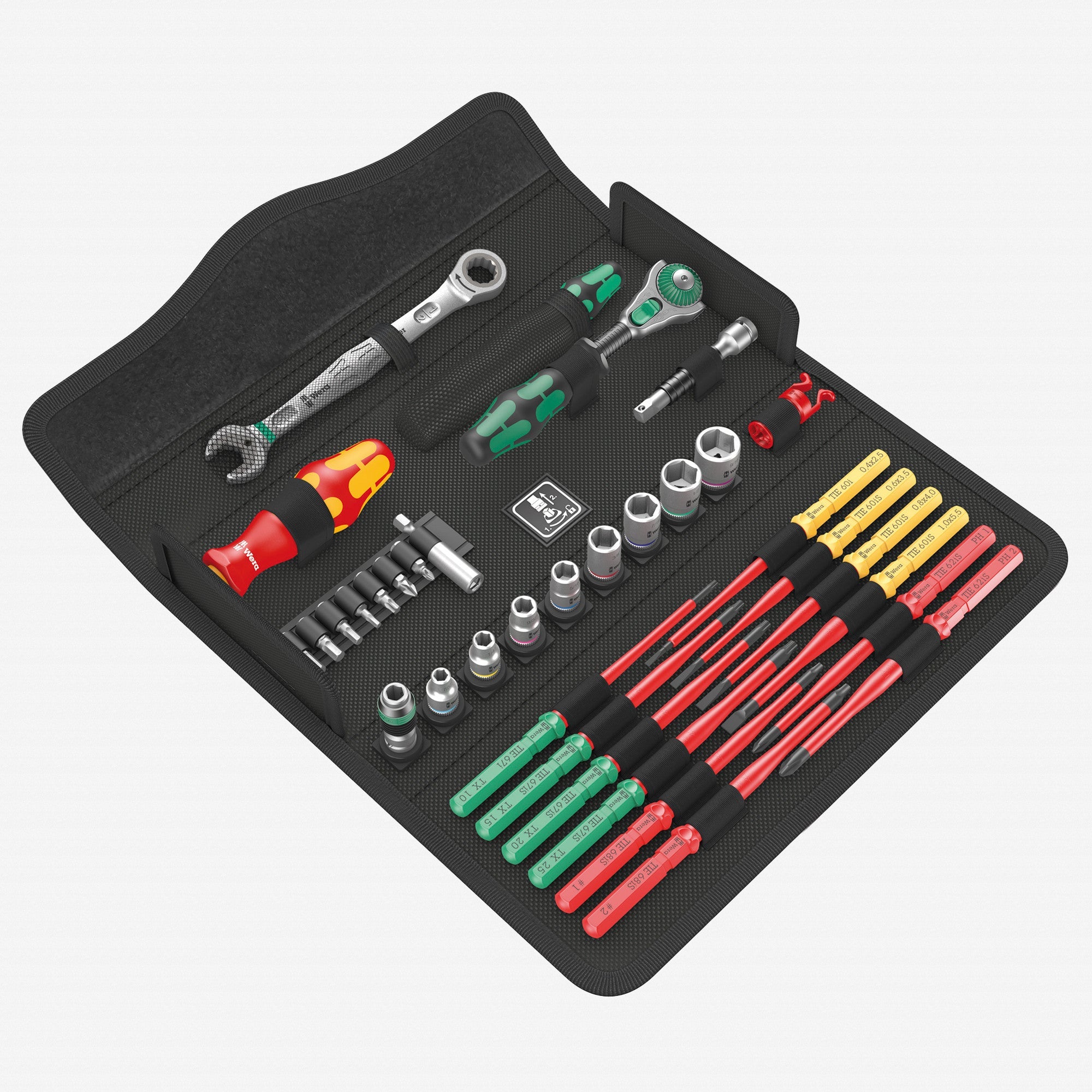 Wera 135871 Kraftform Kompact Maintenance W1 USA SAE Set, 35 Pieces - WR135871 - KC Tool