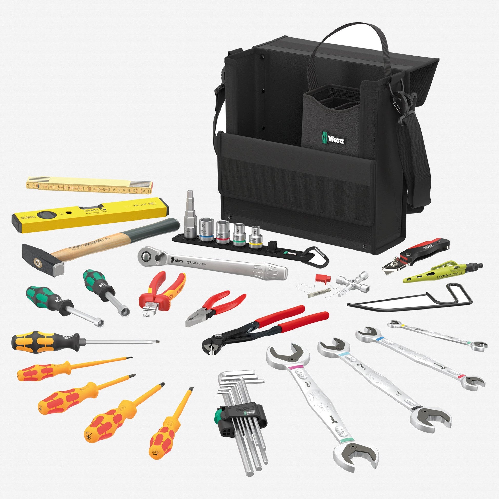 Wera 136071 Plumbing, Heating and Air Conditioning 2go SHK 1 Tool Set, 30 Pieces - WR136071 - KC Tool
