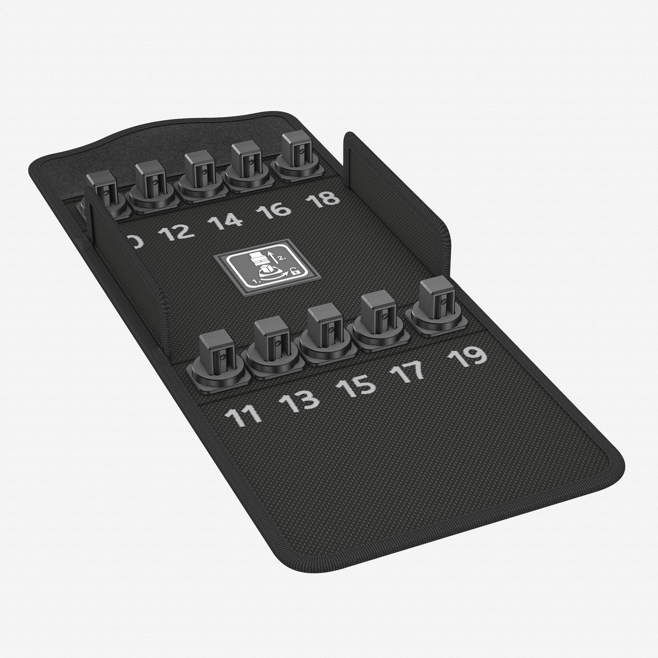 Wera 136457 Textile Storage Case for 1/2" Drive Metric Sockets, Empty - WR136457 - KC Tool