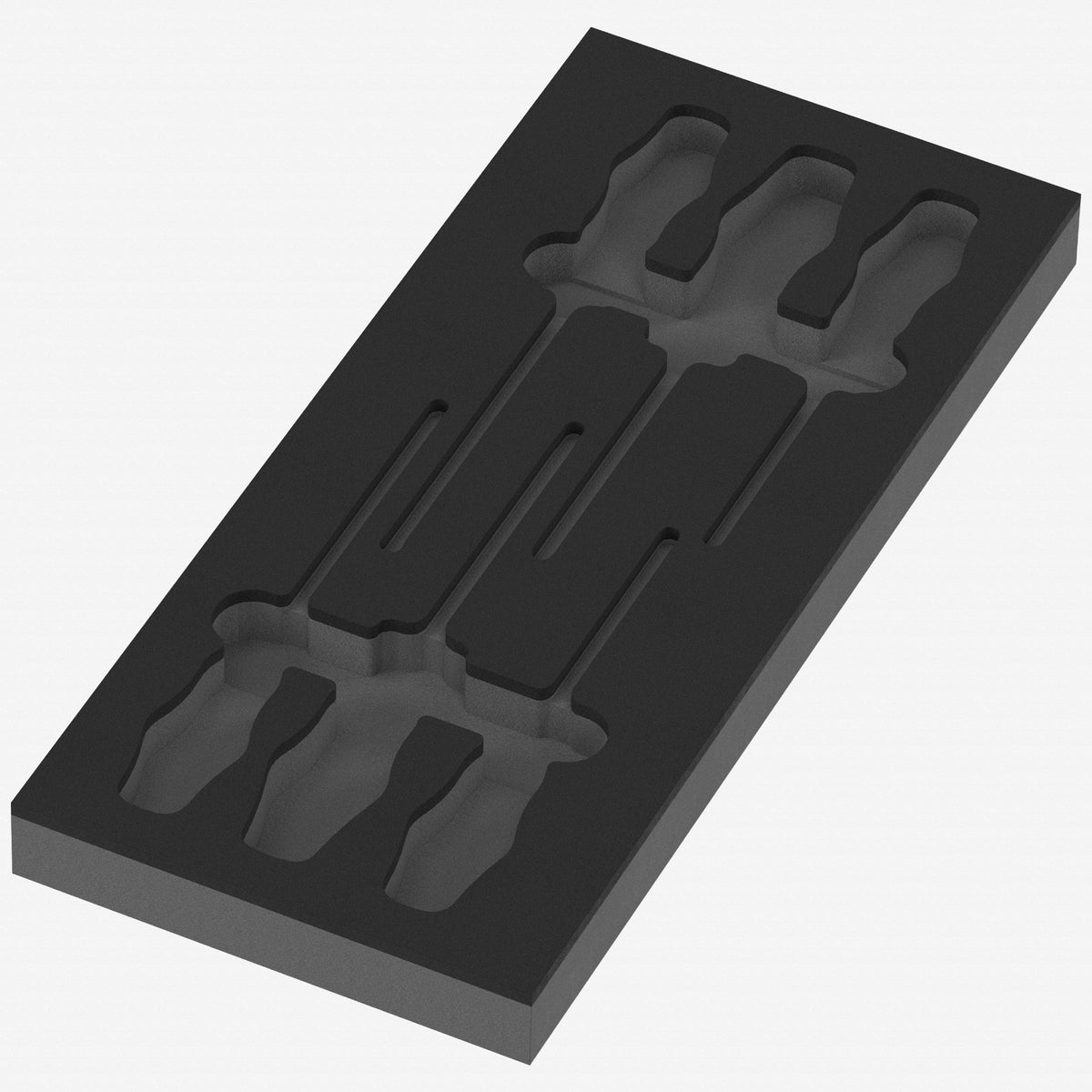 Wera 137133 Foam Insert Kraftform Series 100 VDE Screwdriver Set 1, Empty - WR137133 - KC Tool