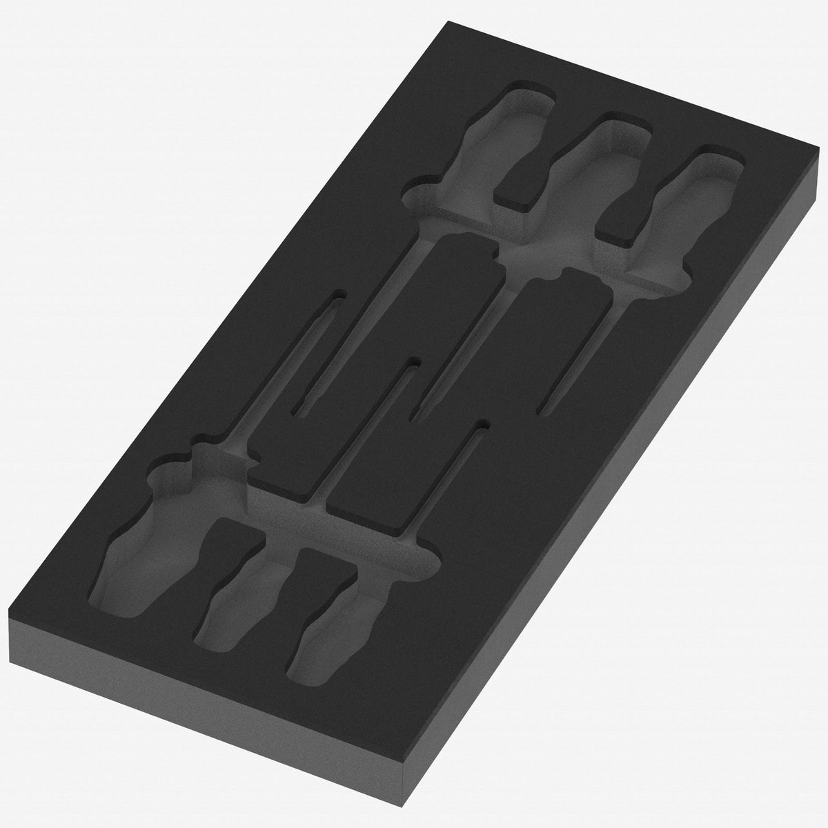Wera 137134 Foam Insert Kraftform Series 100 VDE Screwdriver Set 2, Empty - WR137134 - KC Tool