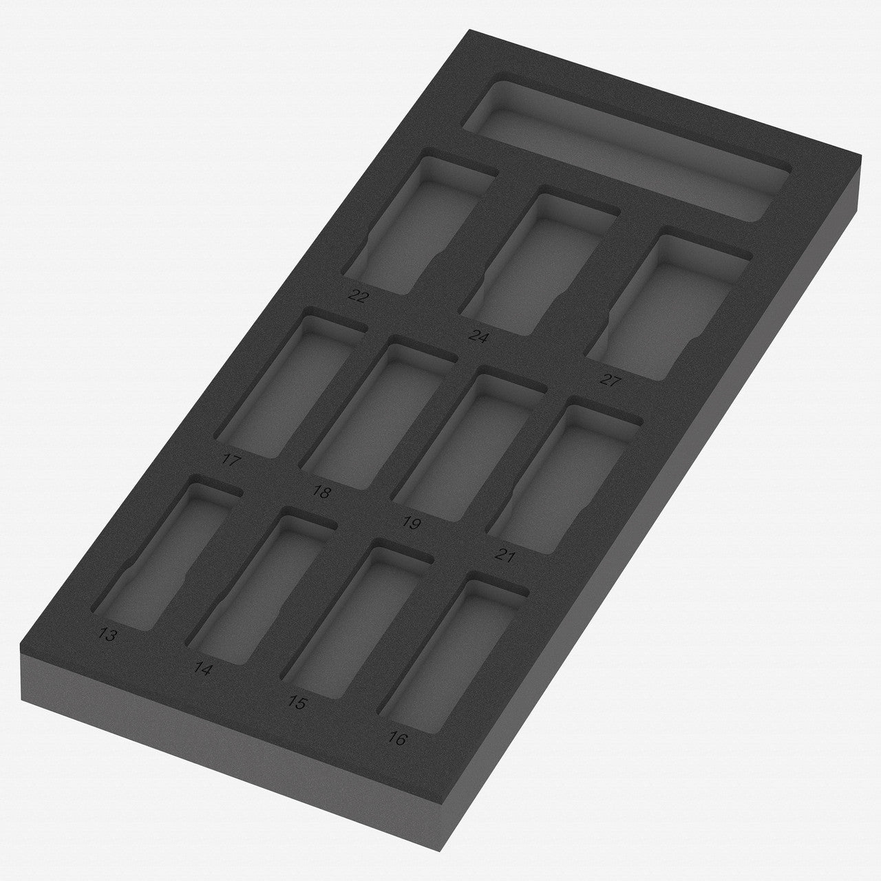 Wera 137325 Foam Insert 8790 C Impaktor Deep Socket Set 1, 1/2" Drive, Empty - WR137325 - KC Tool