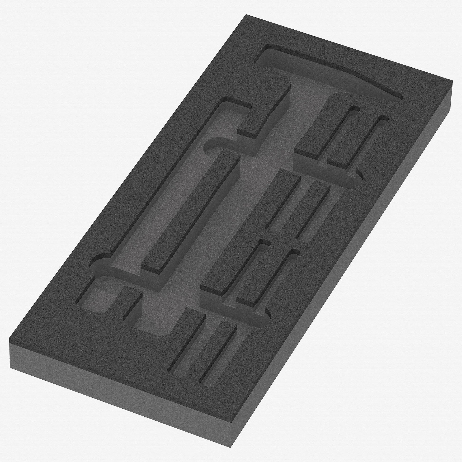 Wera 137382 Foam Insert 9882 Hammer Set 1, Empty, 172 x 30 x 392 mm - WR137382 - KC Tool