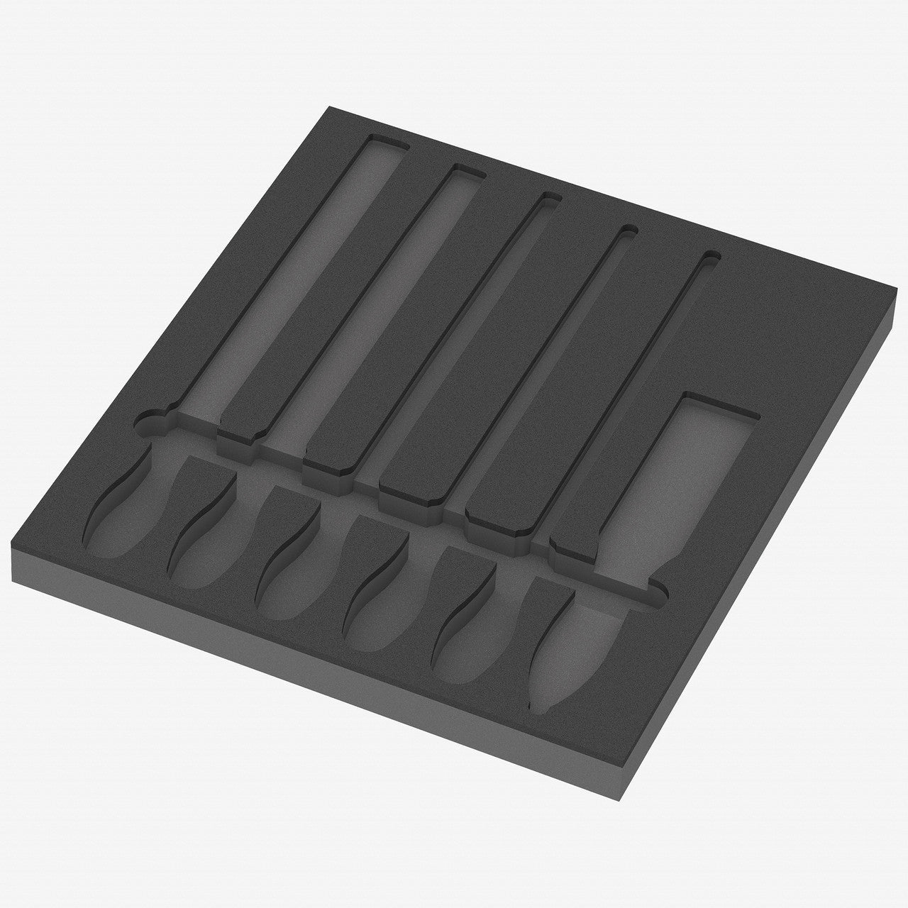 Wera 137383 Foam Insert 9883 Pferd File Set 1, Empty, 344 x 30 x 392 mm - WR137383 - KC Tool