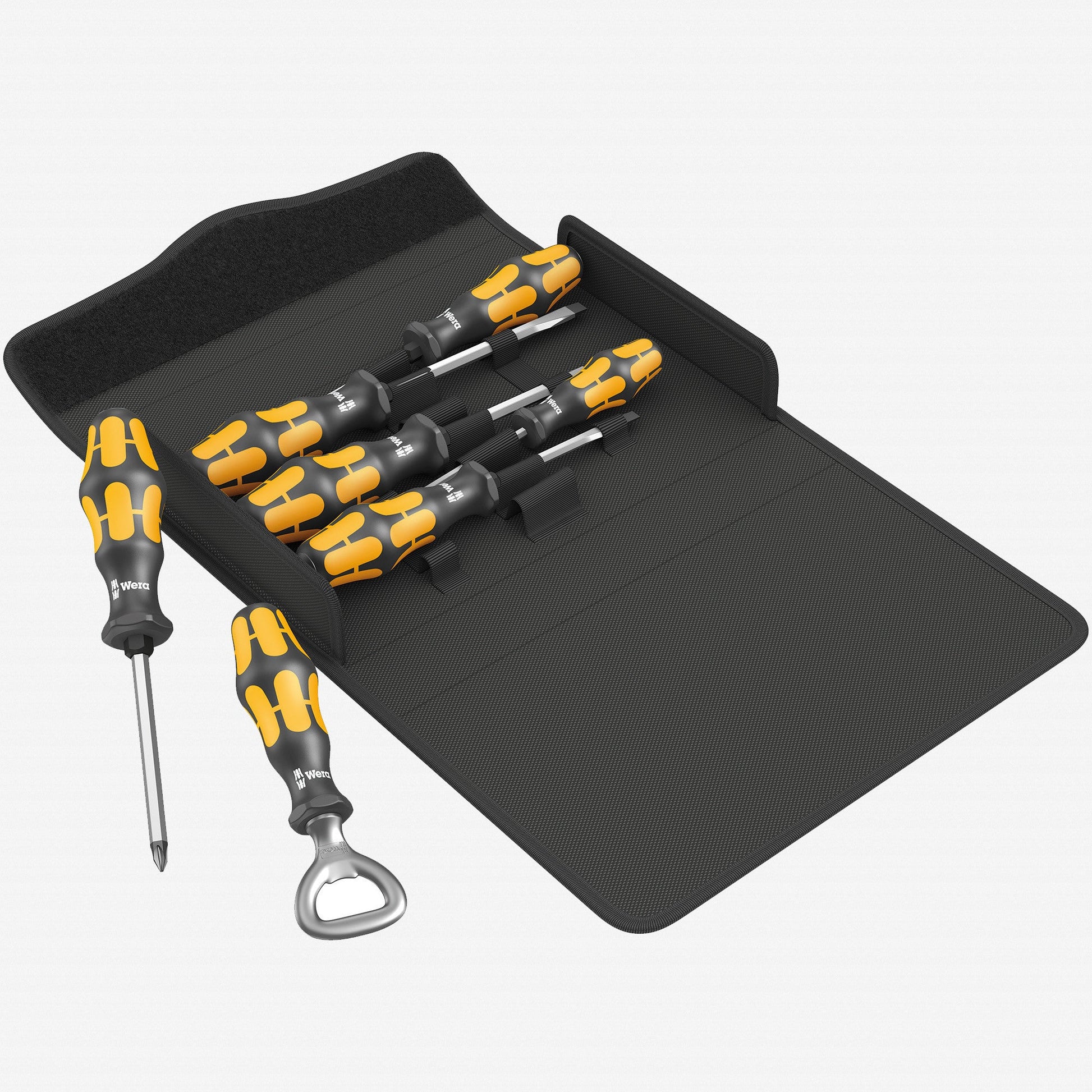 Wera 137813 Kraftform 900/7 Chiseldriver Screwdriver Set 3, PZ/SL, 7 Pieces - WR137813 - KC Tool