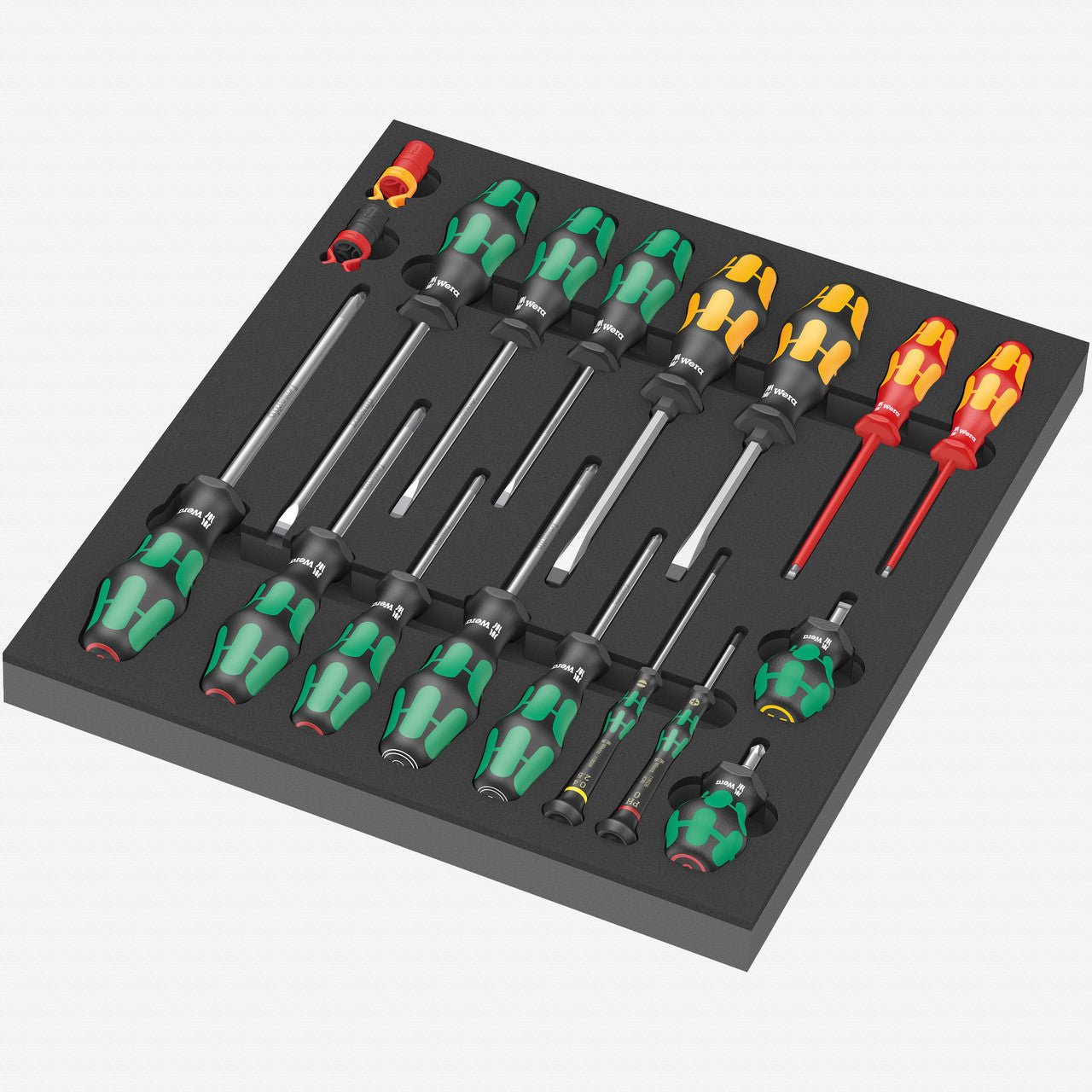 Wera 150101 Foam Insert Screwdriver Set 1, 18 Pieces - WR150101 - KC Tool