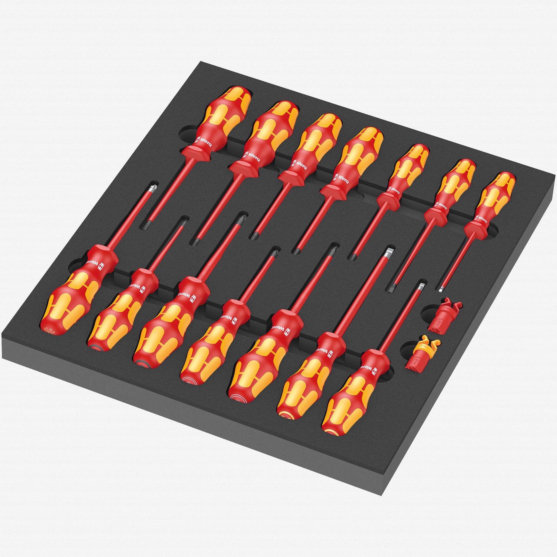 Wera 150102 Foam Insert VDE Screwdriver Set 1, 16 Pieces - WR150102 - KC Tool