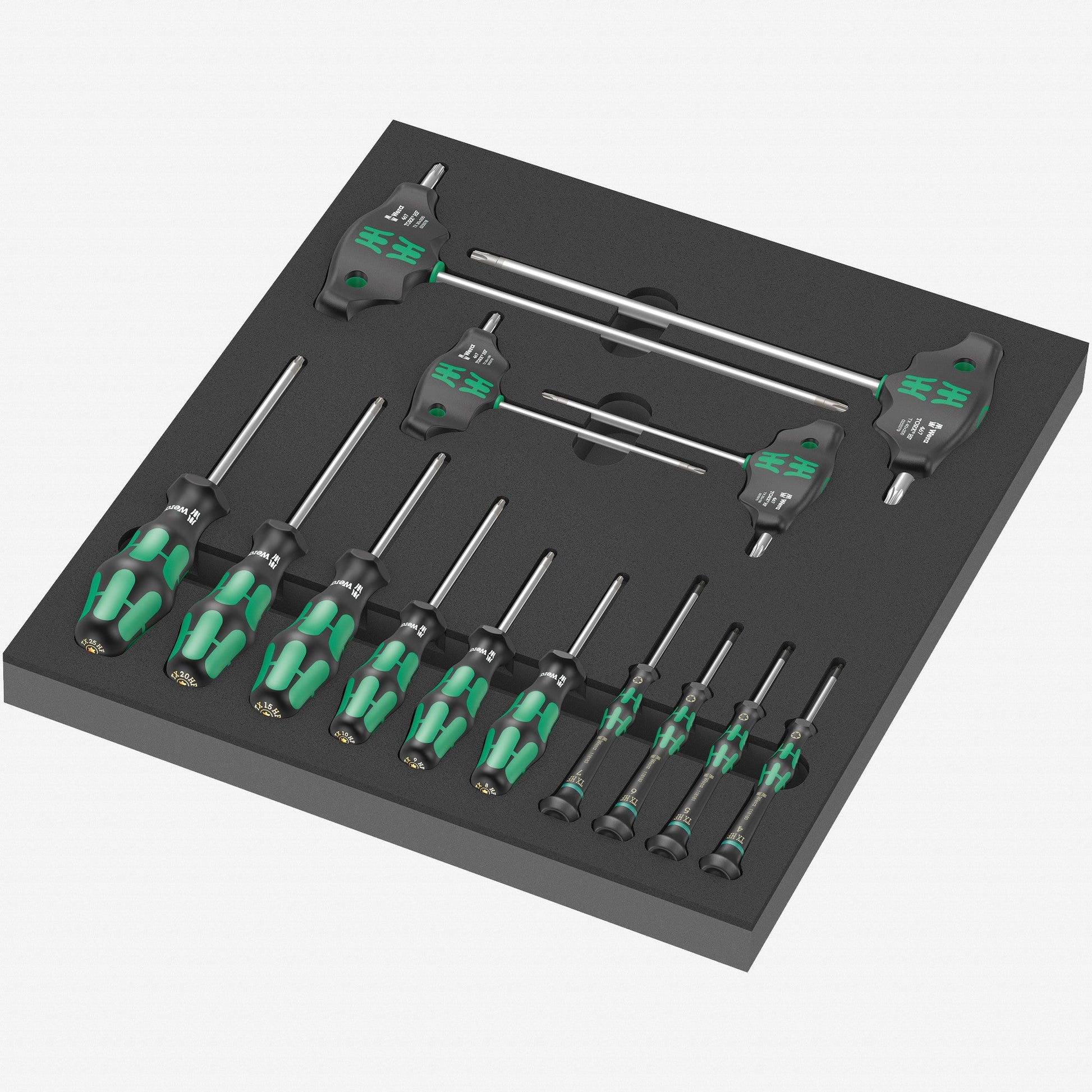Wera 150103 Foam Insert TORX® HF Screwdriver Set 1, 14 Pieces - WR150103 - KC Tool