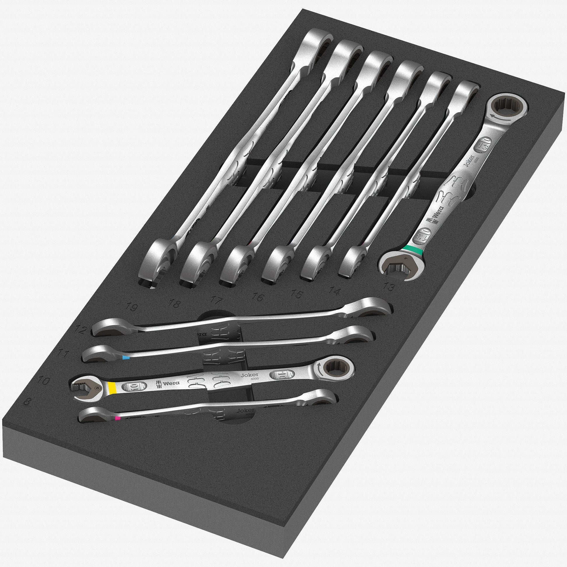 Wera 150120 Foam Insert 6000 Joker Set 1, 11 Pieces - WR150120 - KC Tool