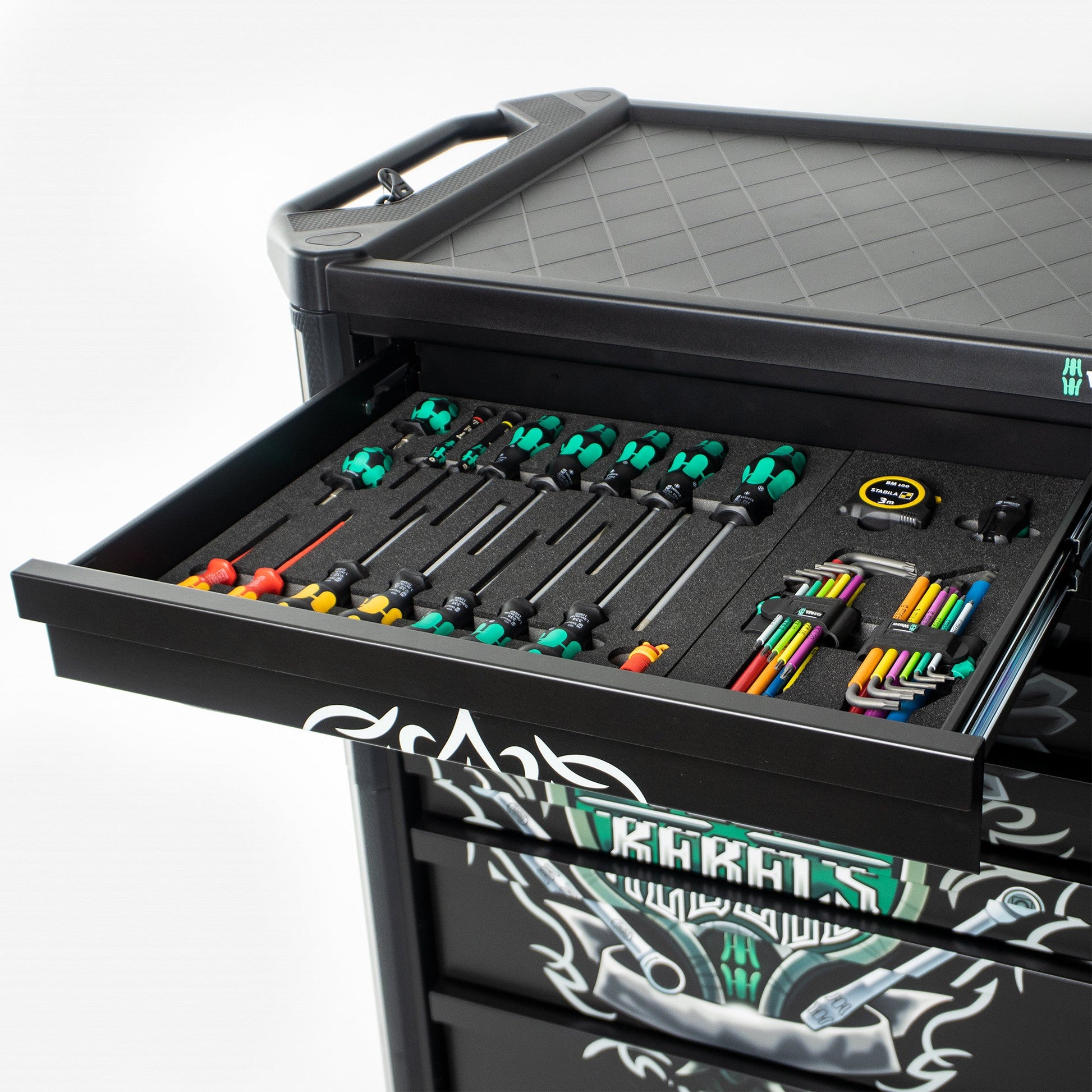 Wera 150130 Tool Rebel Trolley with Tool Assortment, 78 Pieces - WR150130 - KC Tool