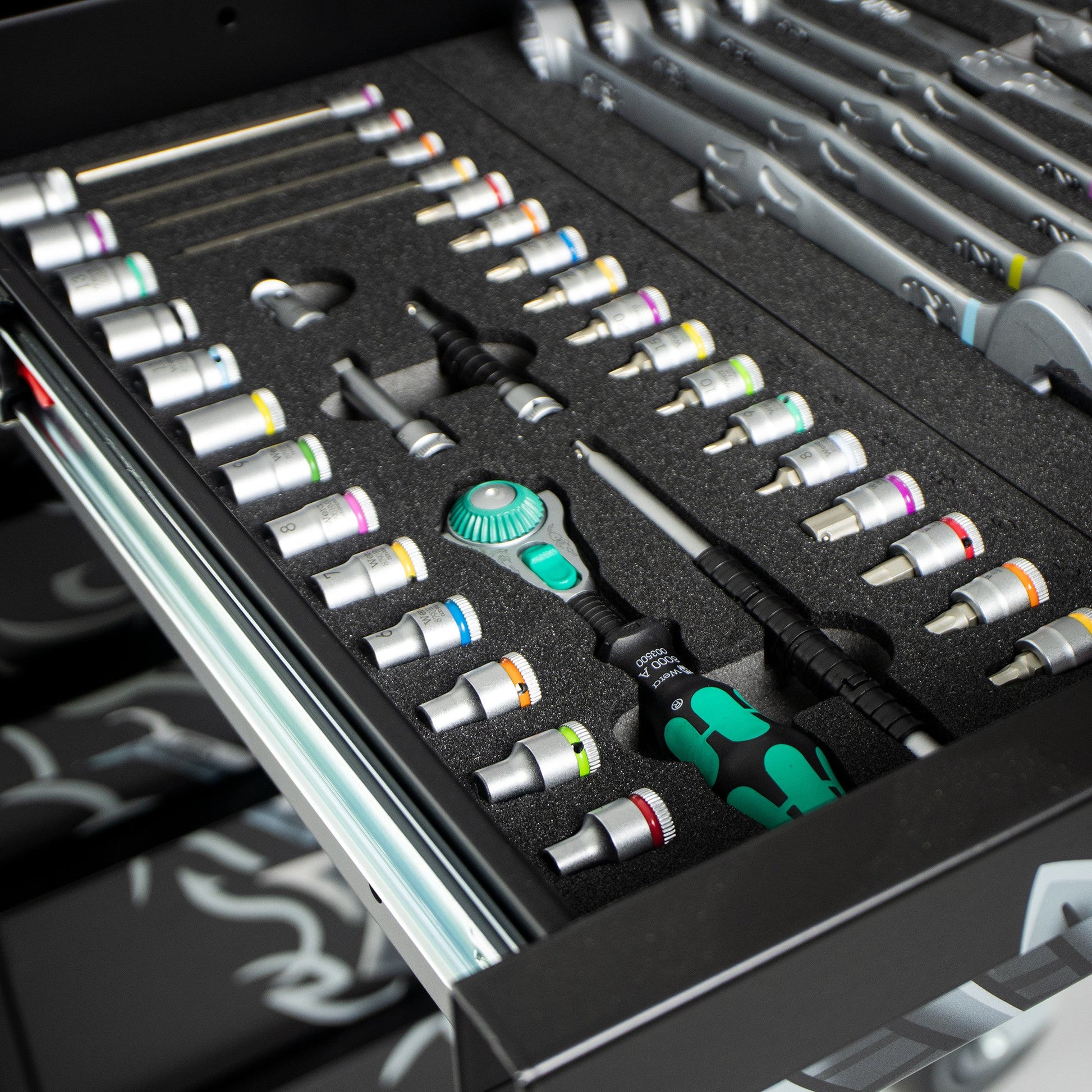 Wera 150130 Tool Rebel Trolley with Tool Assortment, 78 Pieces - WR150130 - KC Tool