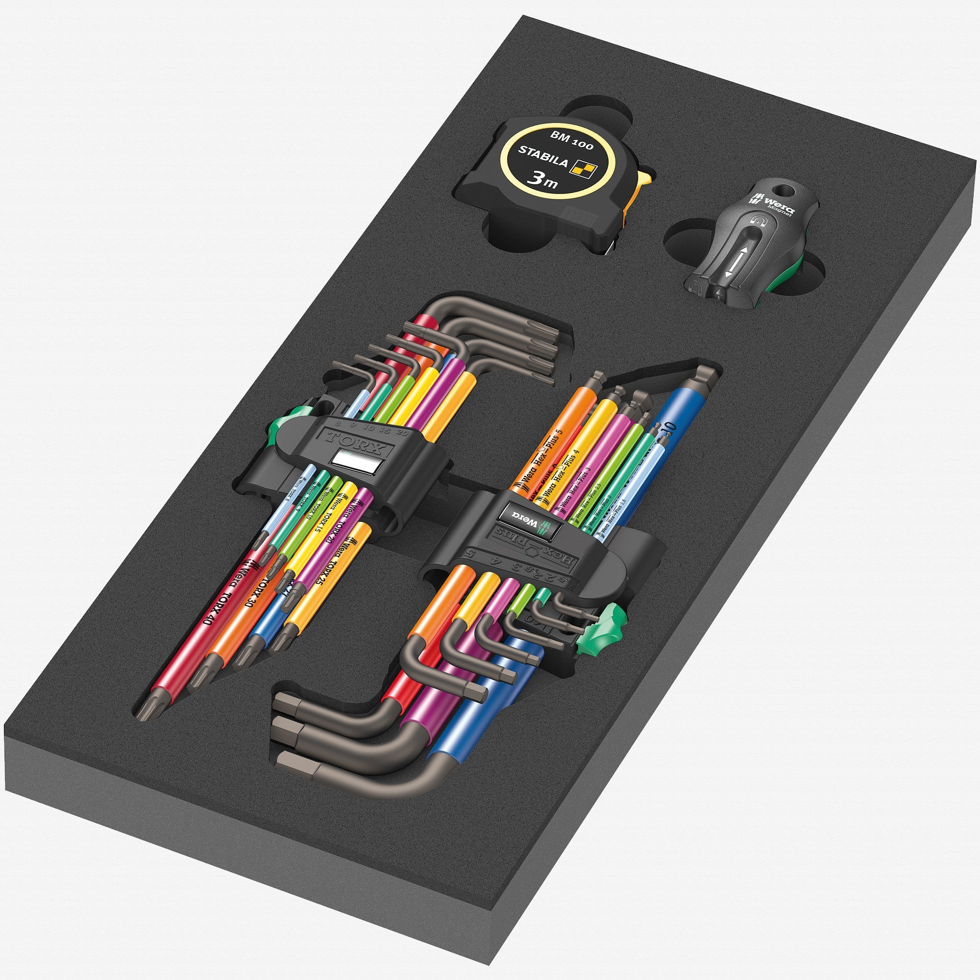 Wera 150140 Foam Insert L-key Set 1, 20 Pieces | Wera at KC Tool