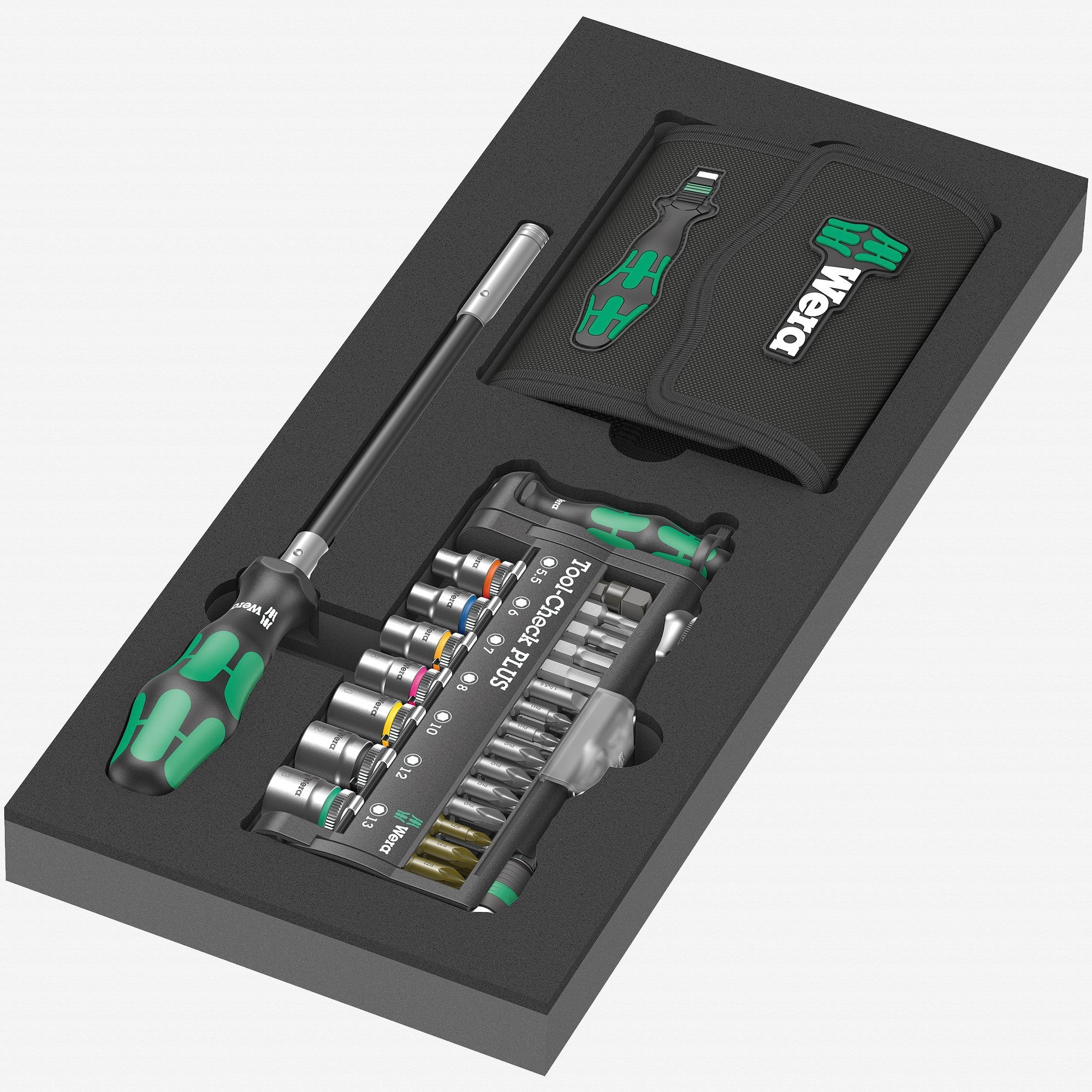 Wera 150150 Foam Insert Kraftform Kompakt and Tool-Check PLUS Set 1, 57 Pieces - WR150150 - KC Tool