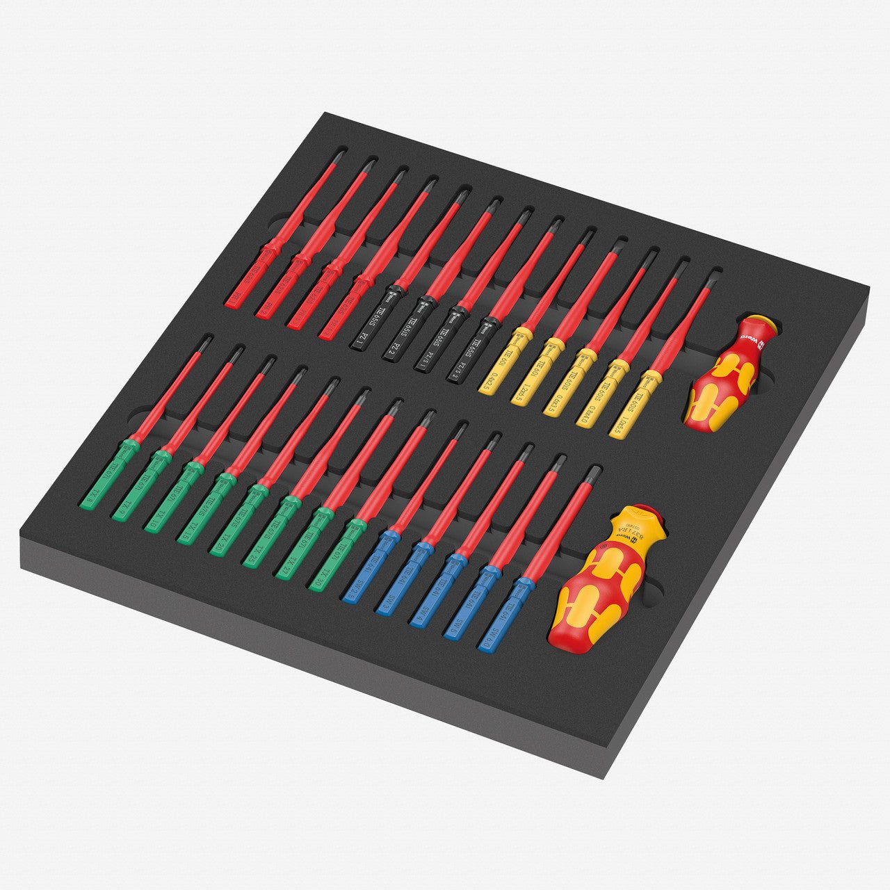 Wera 150151 Foam Insert Kraftform Kompakt VDE Bladedriver Set 1, 28 Pieces - WR150151 - KC Tool